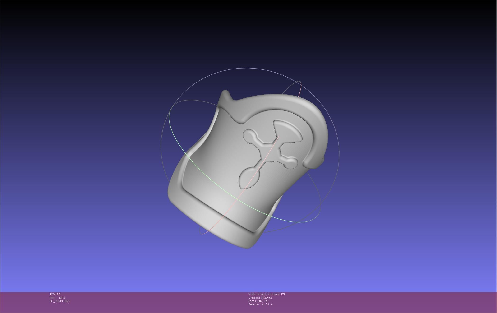 Sword Art Online Asuna Boot Covers Printable Model 3D print model_48