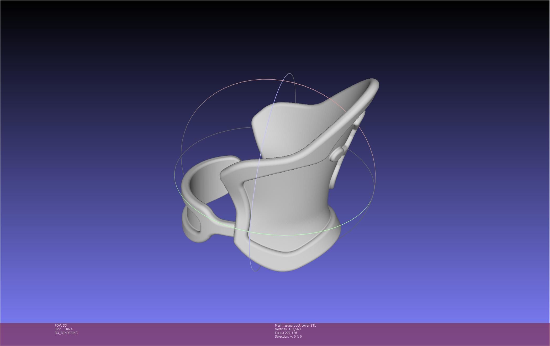 Sword Art Online Asuna Boot Covers Printable Model 3D print model_81