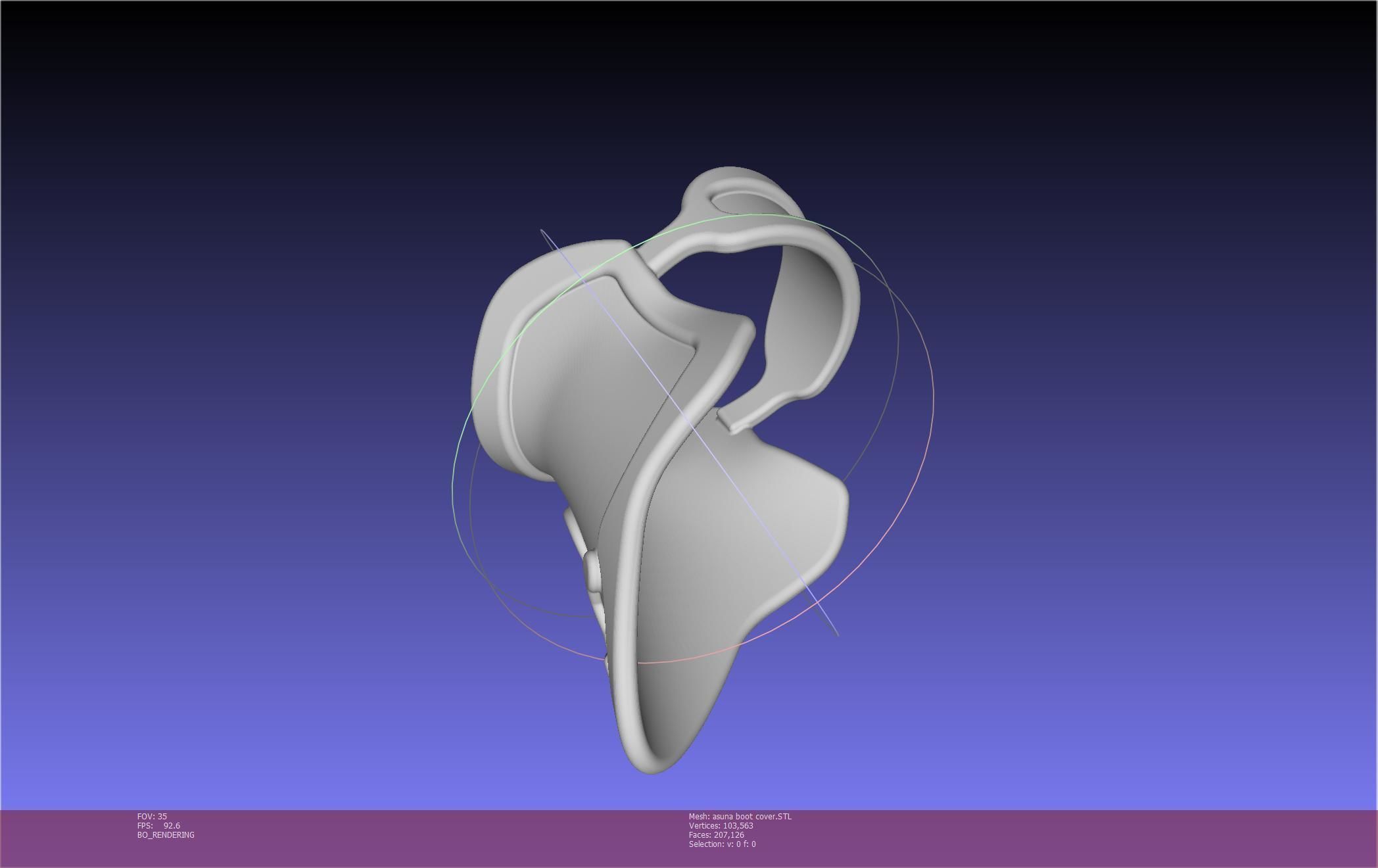 Sword Art Online Asuna Boot Covers Printable Model 3D print model_35