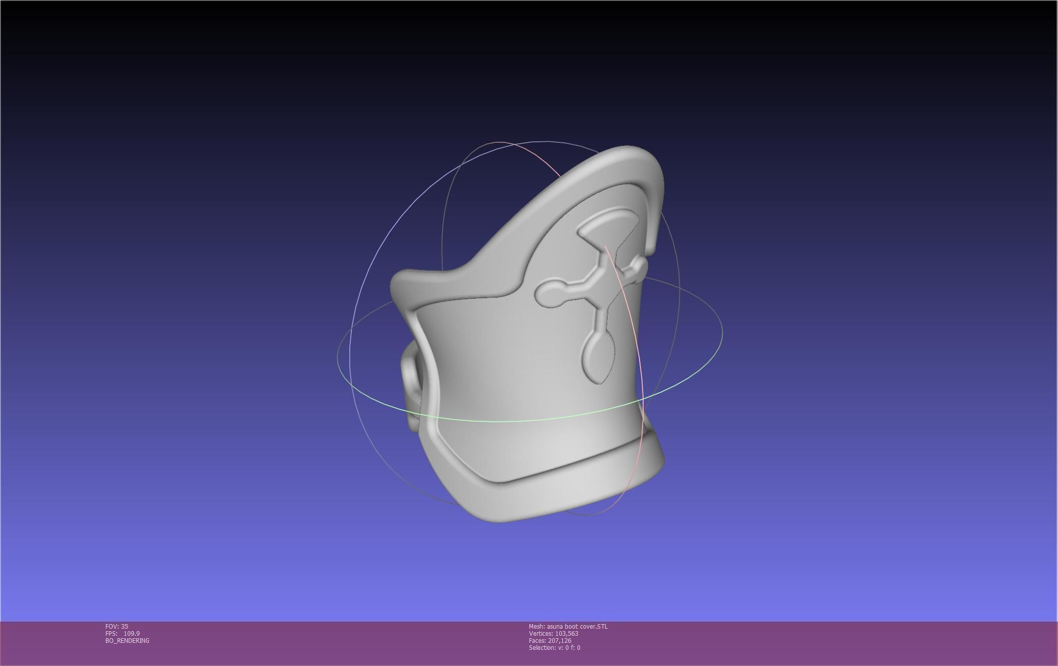 Sword Art Online Asuna Boot Covers Printable Model 3D print model_90