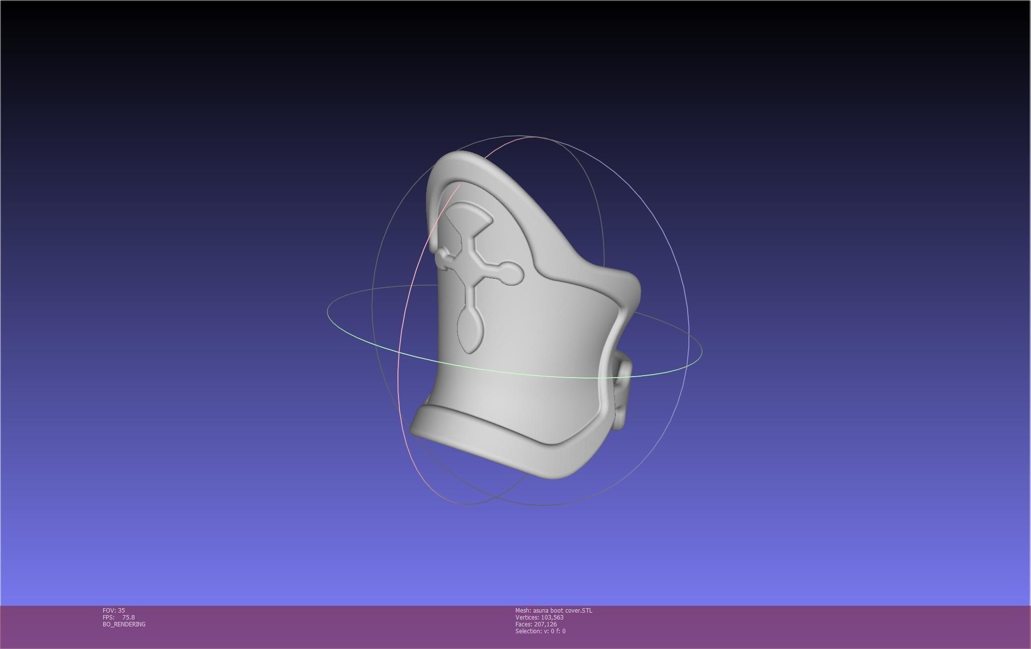 Sword Art Online Asuna Boot Covers Printable Model 3D print model_99