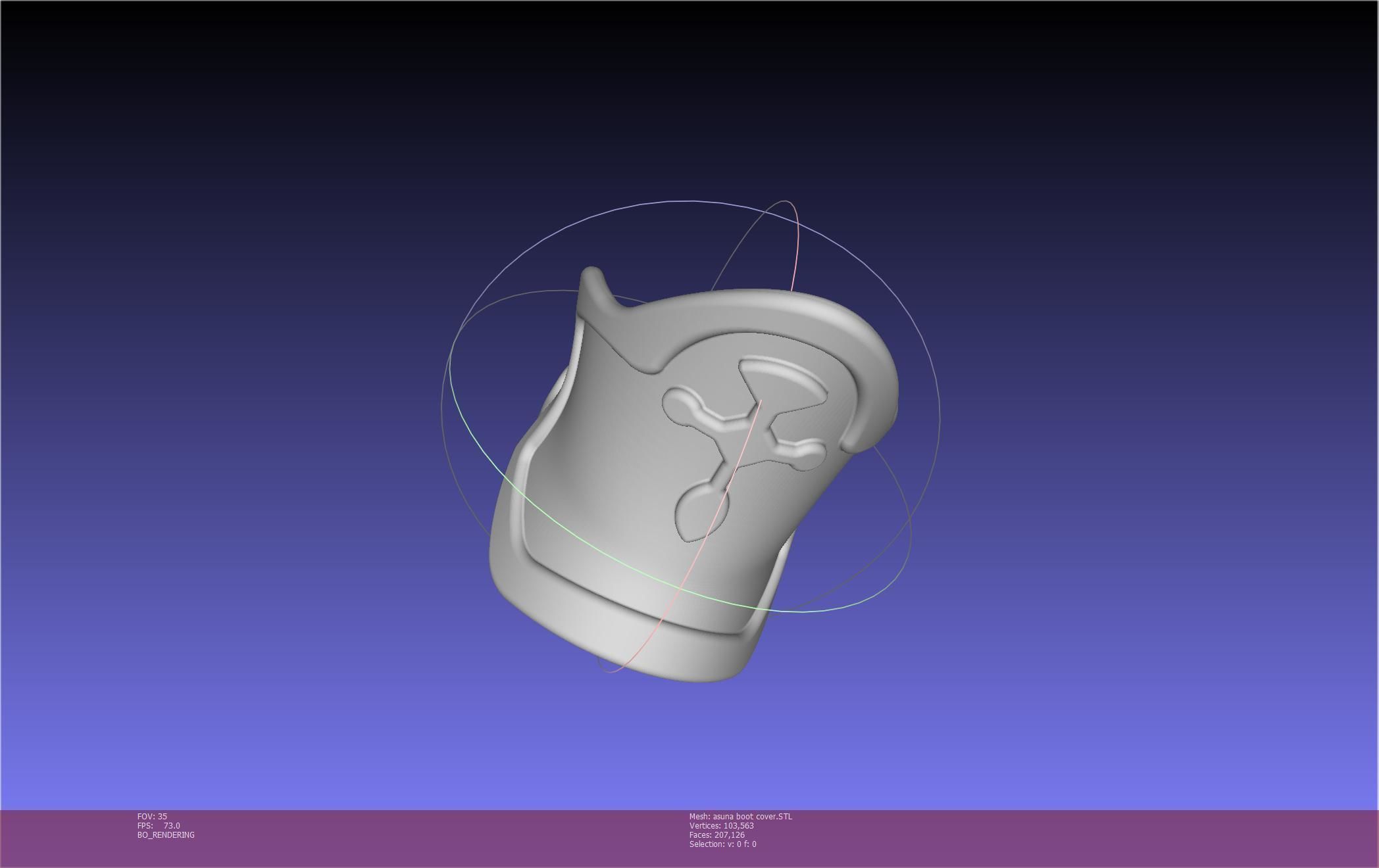 Sword Art Online Asuna Boot Covers Printable Model 3D print model_85