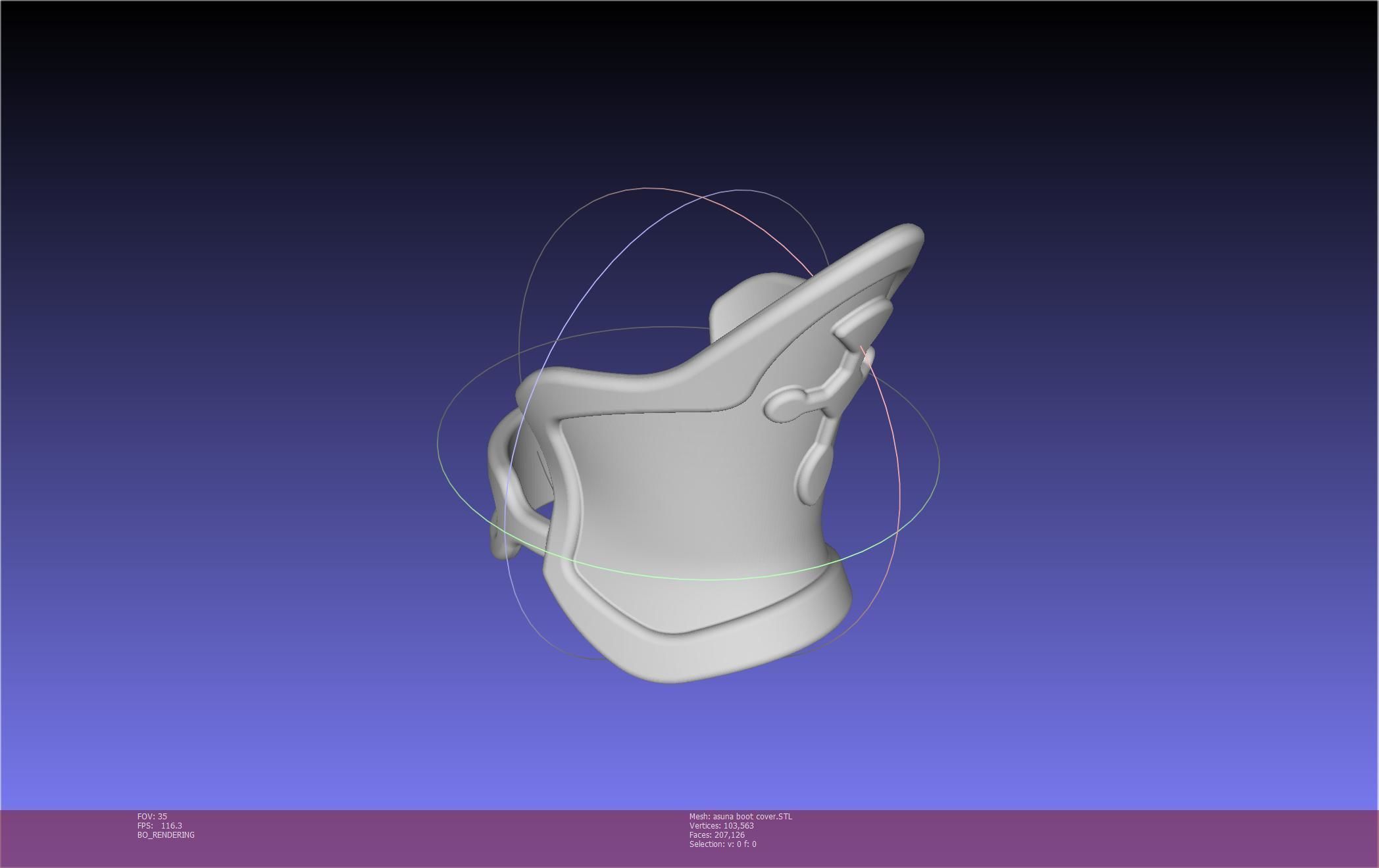 Sword Art Online Asuna Boot Covers Printable Model 3D print model_94