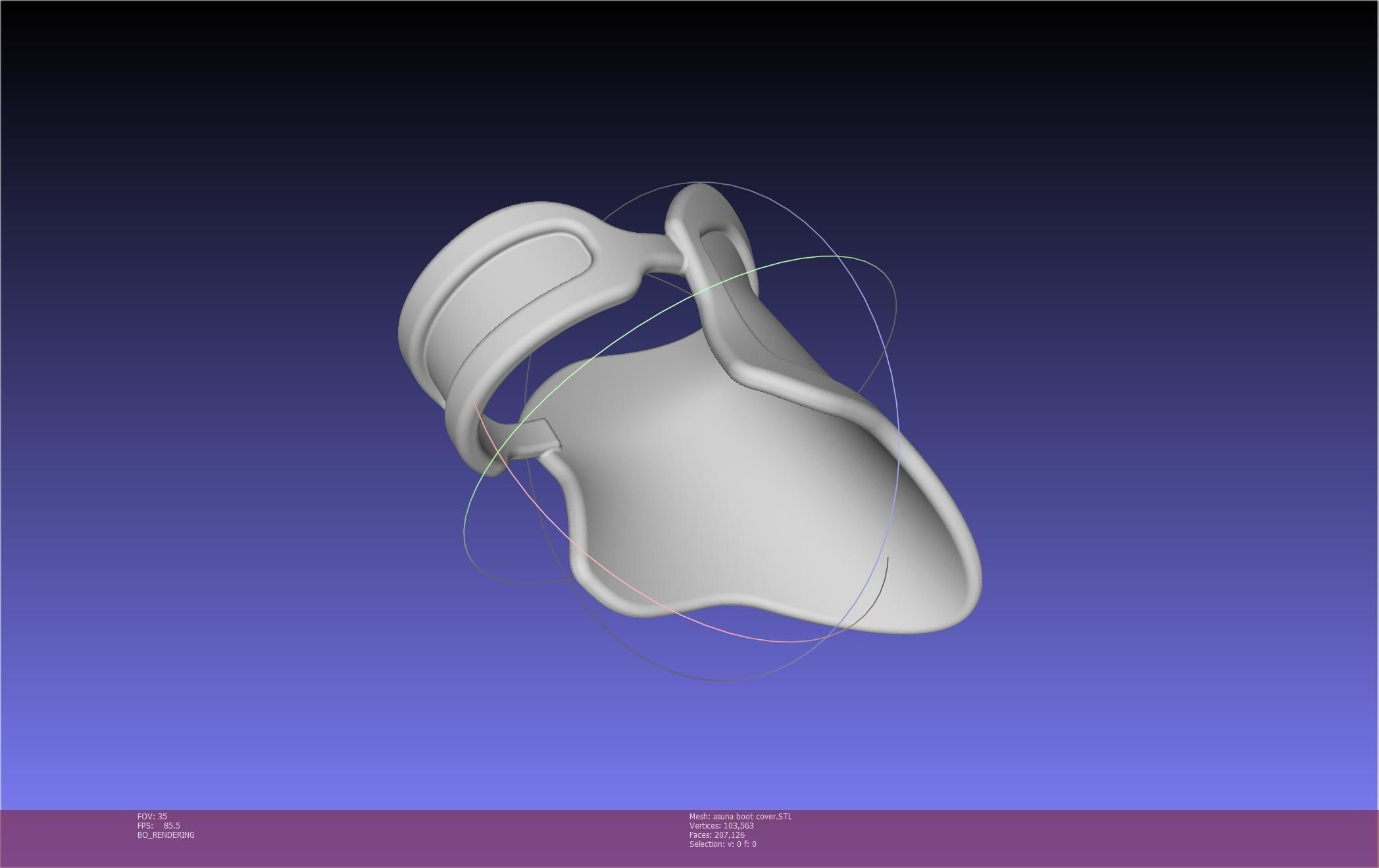 Sword Art Online Asuna Boot Covers Printable Model 3D print model_42