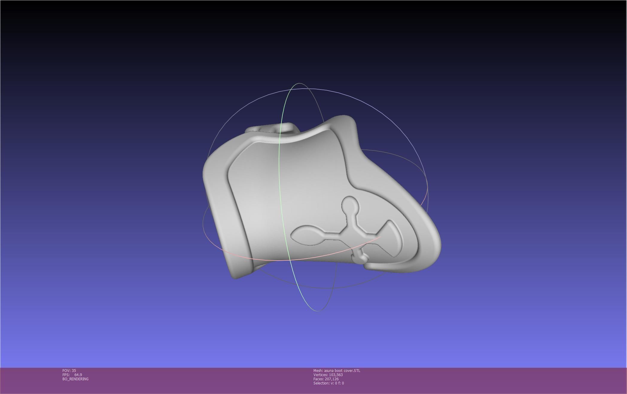 Sword Art Online Asuna Boot Covers Printable Model 3D print model_30