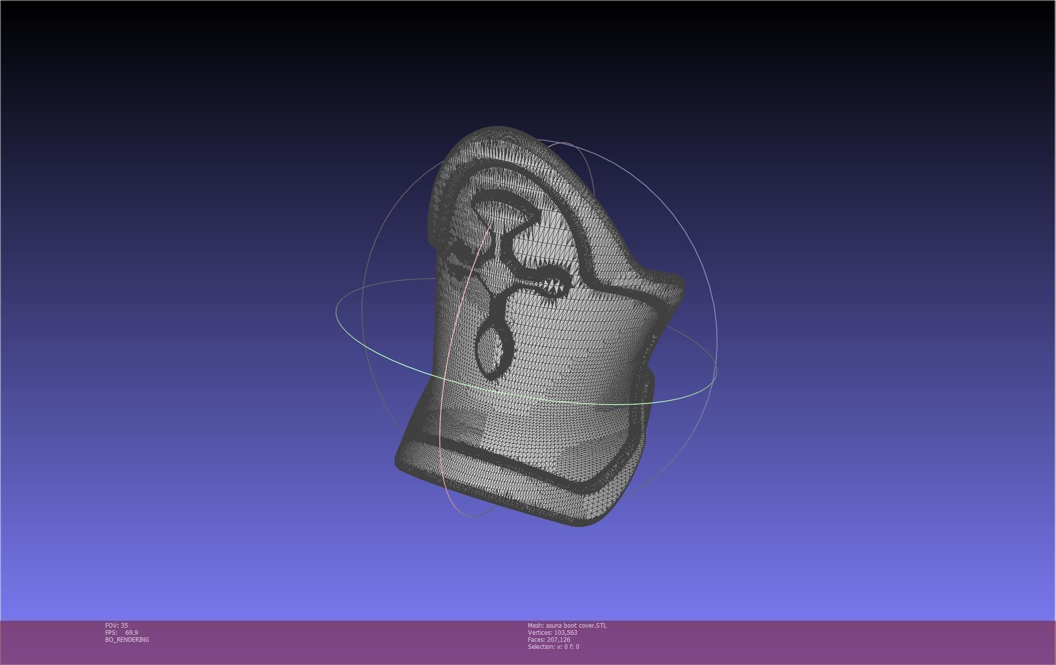 Sword Art Online Asuna Boot Covers Printable Model 3D print model_13