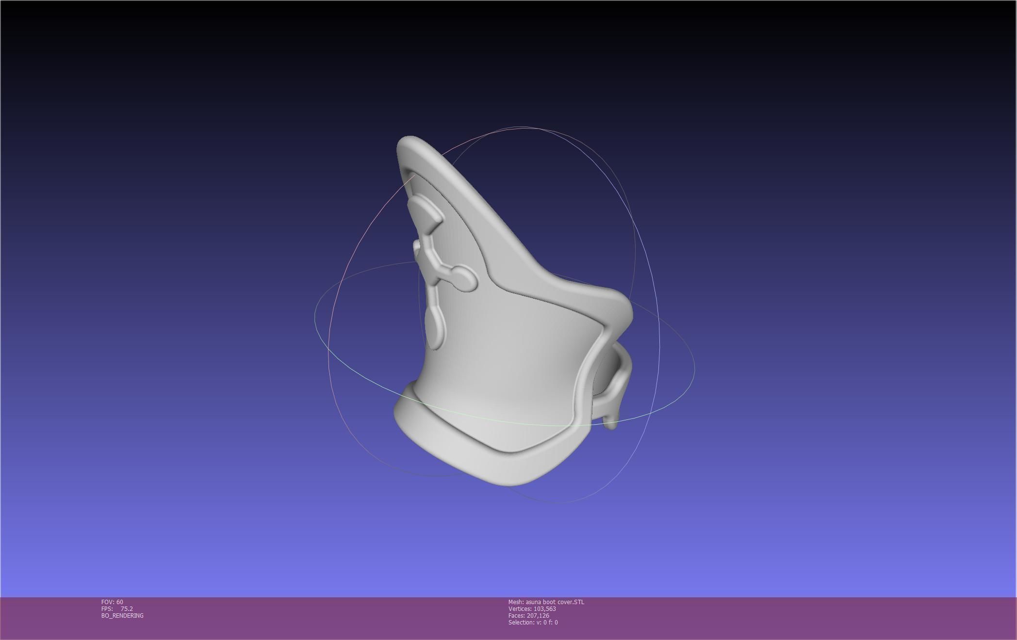 Sword Art Online Asuna Boot Covers Printable Model 3D print model_11