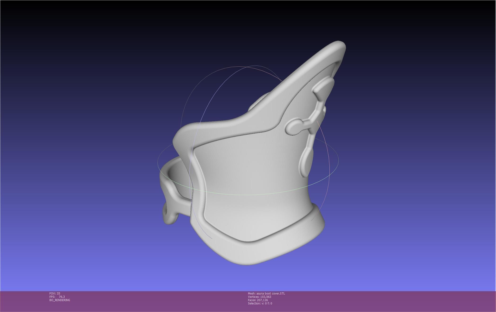 Sword Art Online Asuna Boot Covers Printable Model 3D print model_88