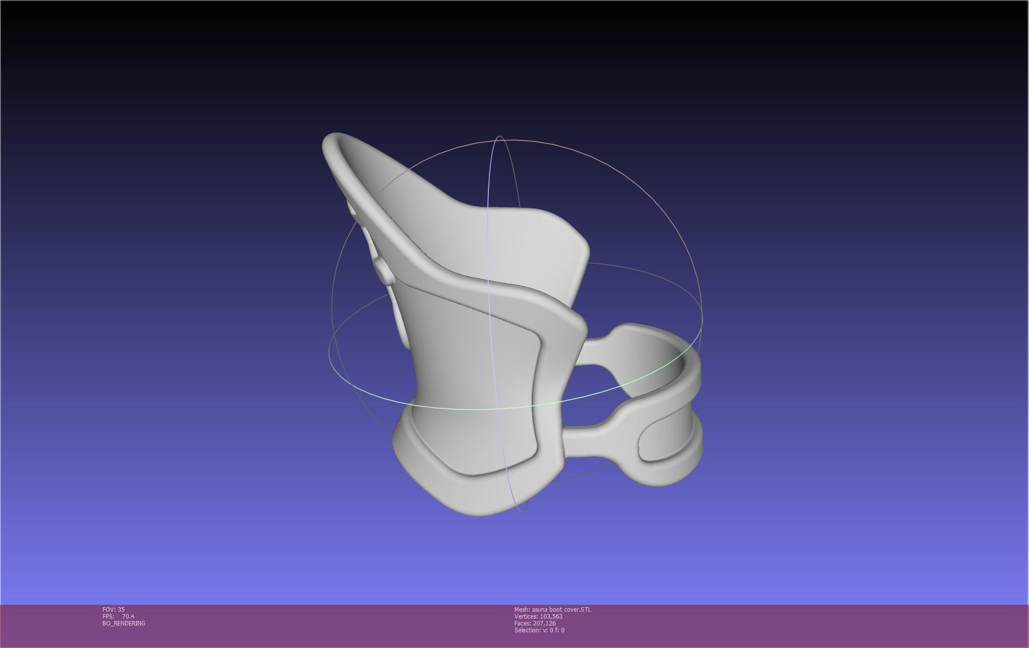 Sword Art Online Asuna Boot Covers Printable Model 3D print model_50