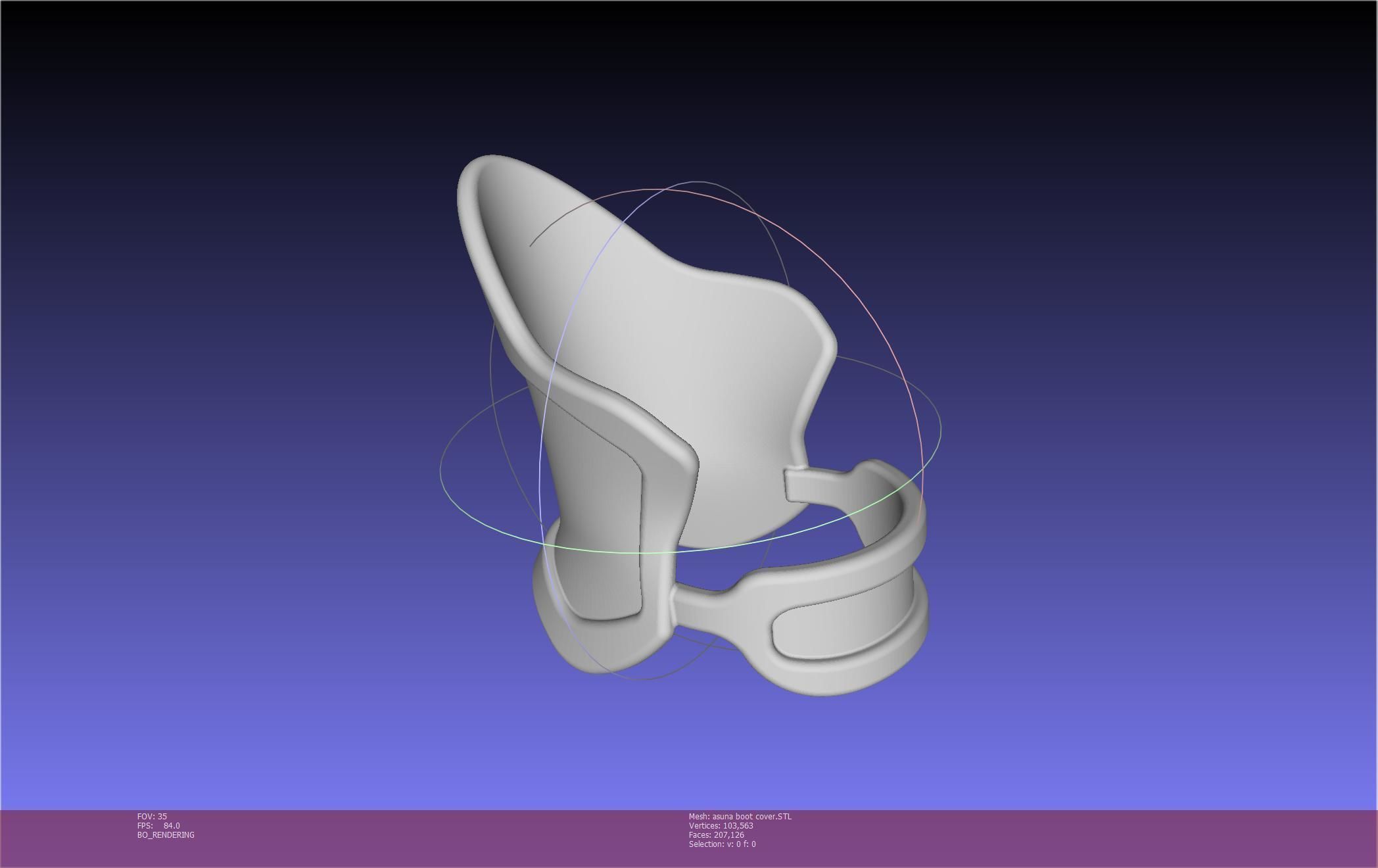 Sword Art Online Asuna Boot Covers Printable Model 3D print model_84