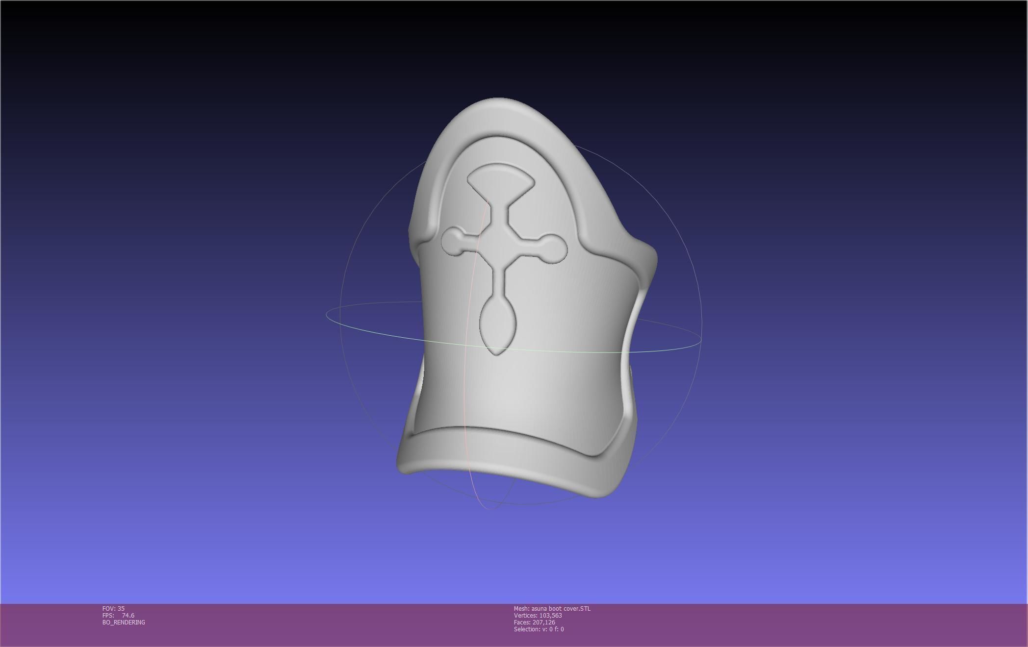 Sword Art Online Asuna Boot Covers Printable Model 3D print model_74