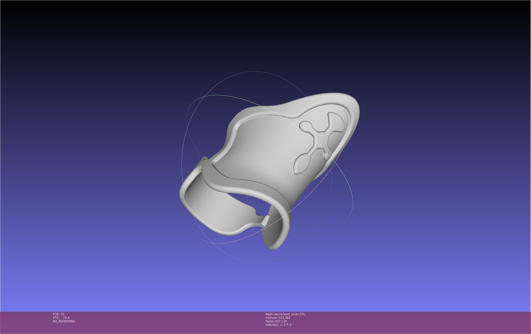 Sword Art Online Asuna Boot Covers Printable Model 3D print model_101