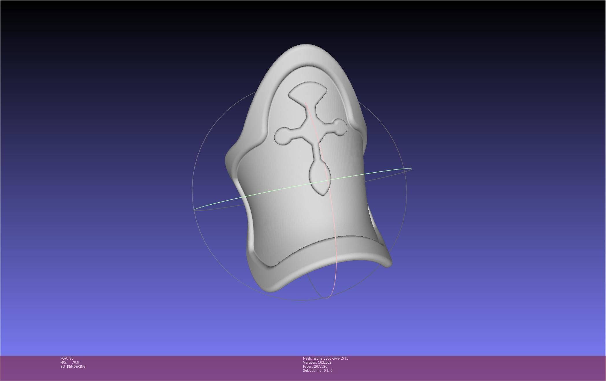 Sword Art Online Asuna Boot Covers Printable Model 3D print model_60