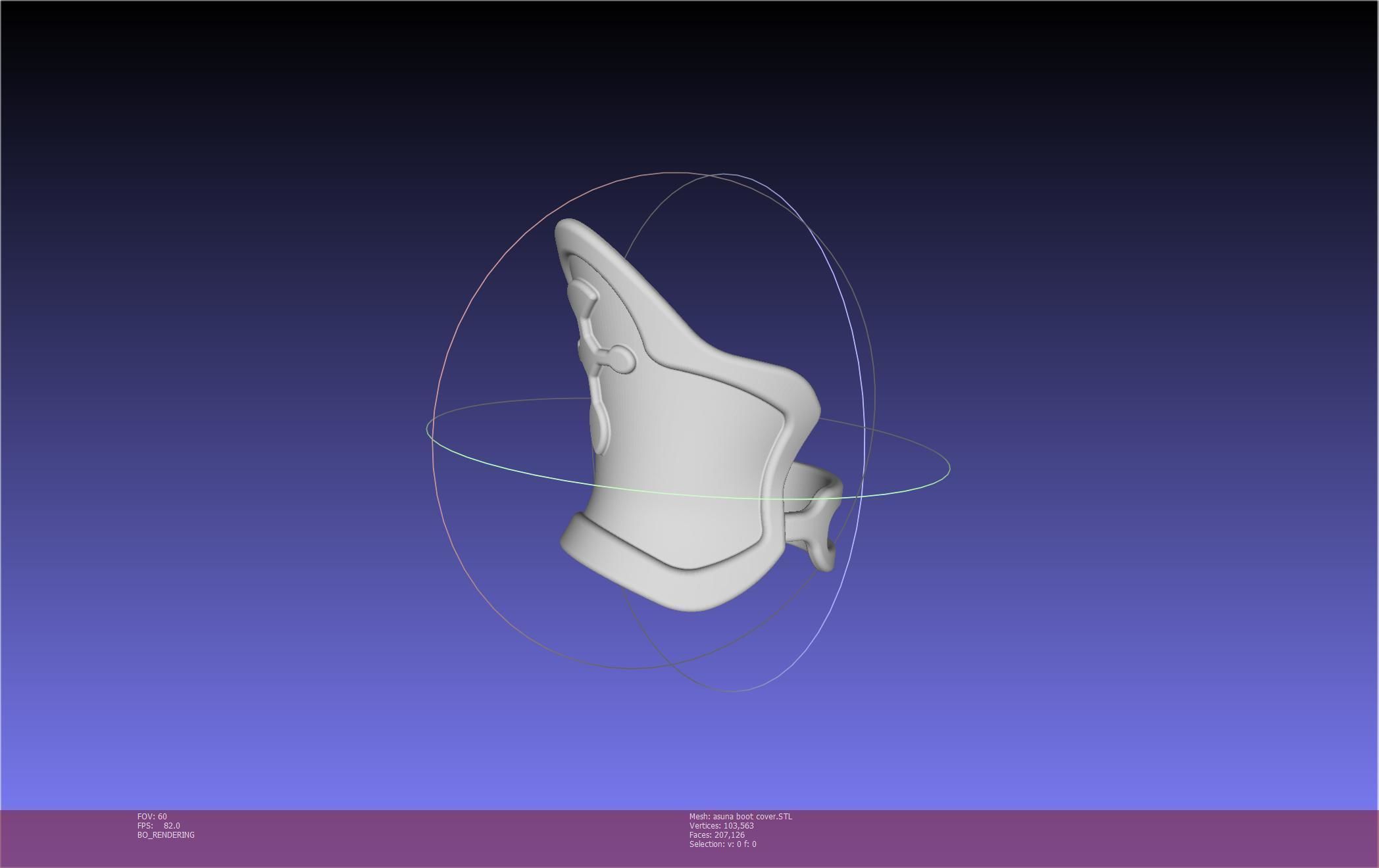 Sword Art Online Asuna Boot Covers Printable Model 3D print model_4