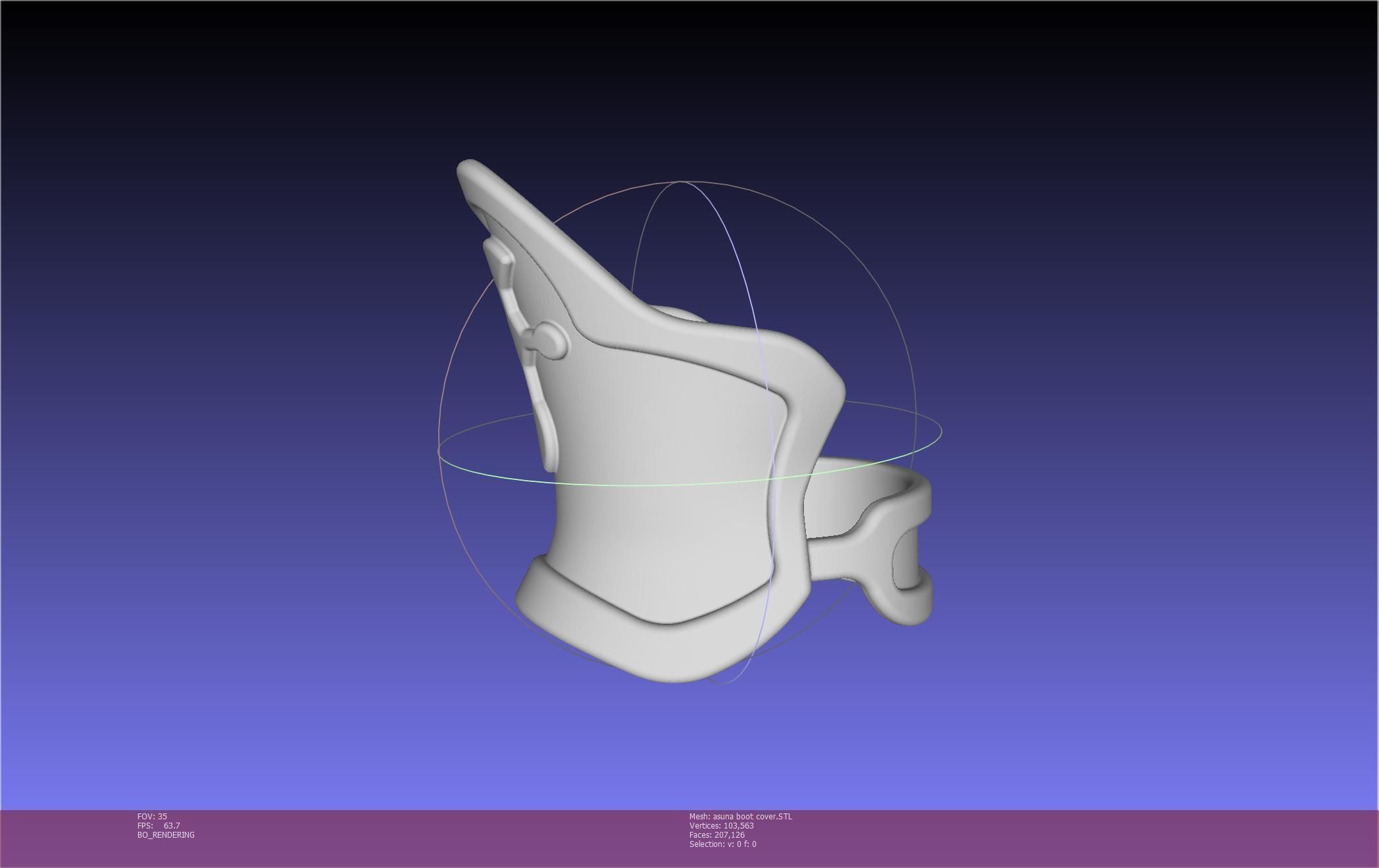 Sword Art Online Asuna Boot Covers Printable Model 3D print model_54