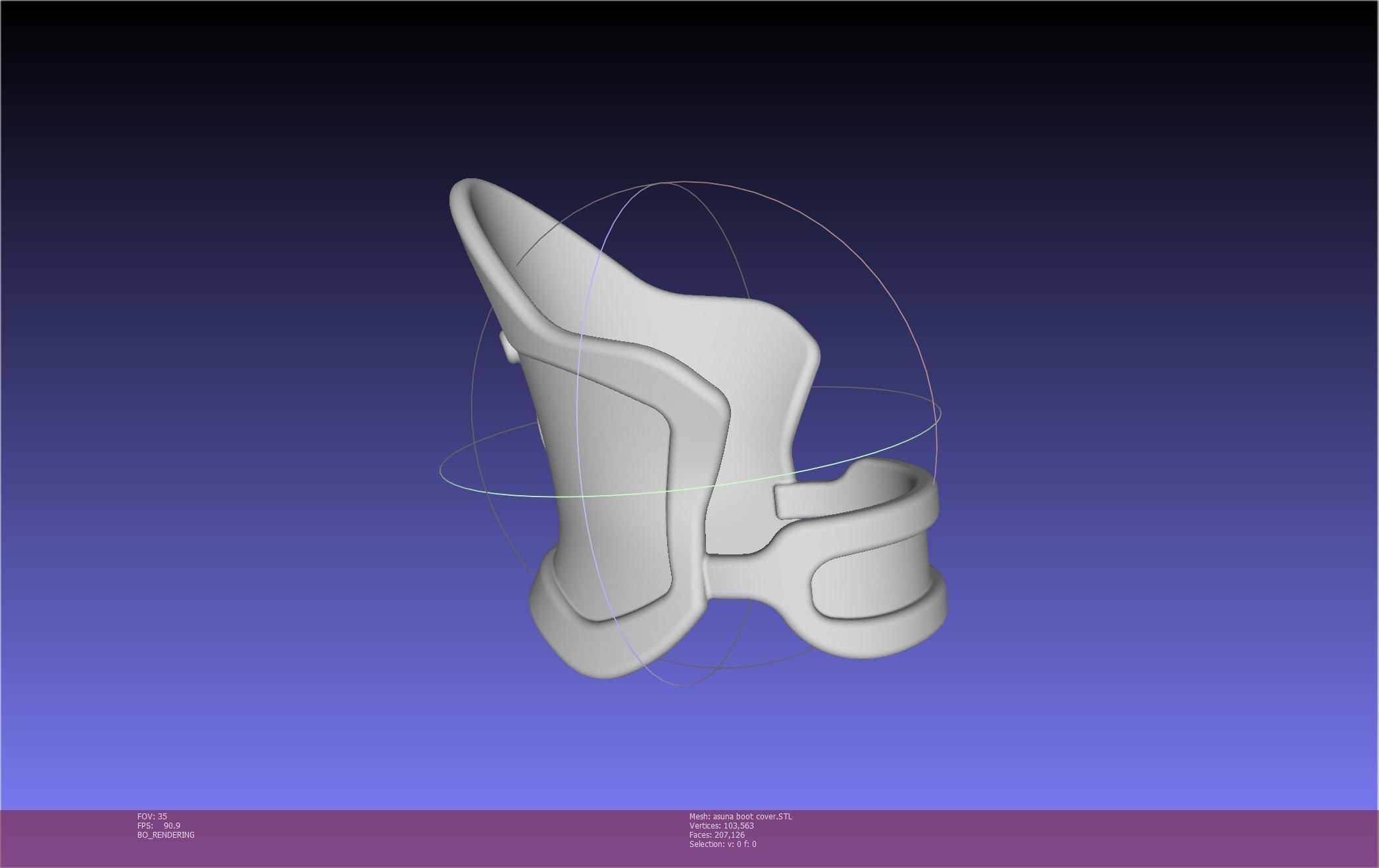 Sword Art Online Asuna Boot Covers Printable Model 3D print model_53