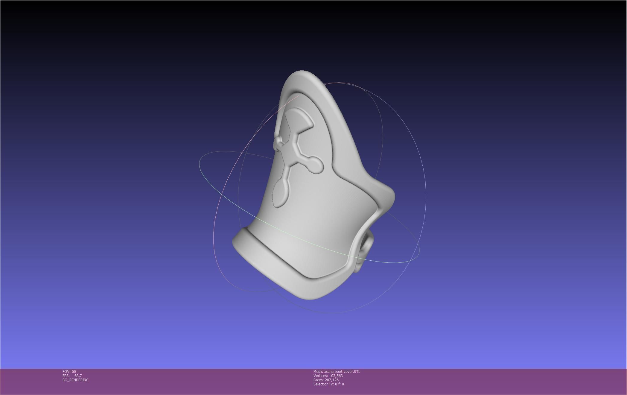 Sword Art Online Asuna Boot Covers Printable Model 3D print model_5