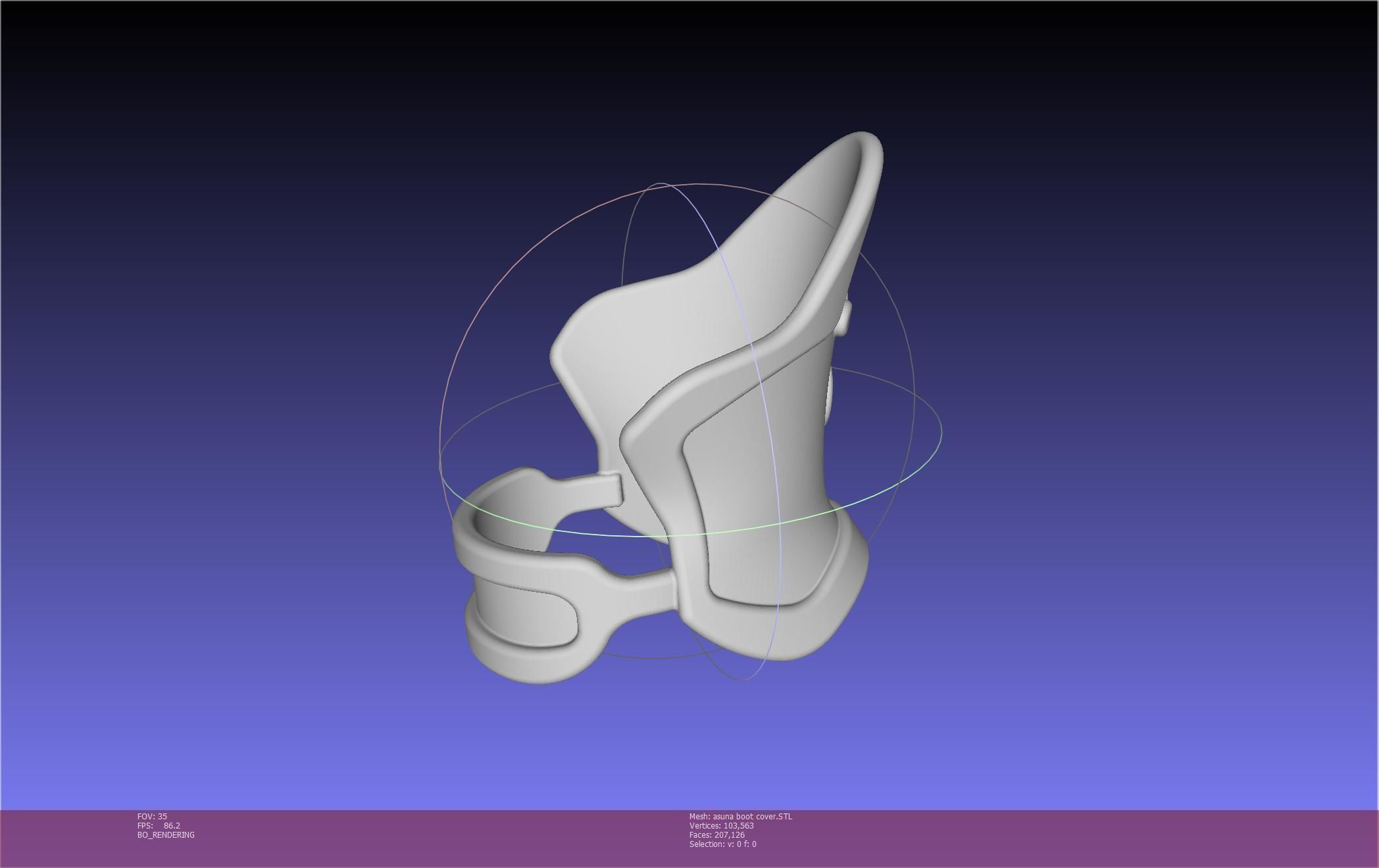 Sword Art Online Asuna Boot Covers Printable Model 3D print model_87