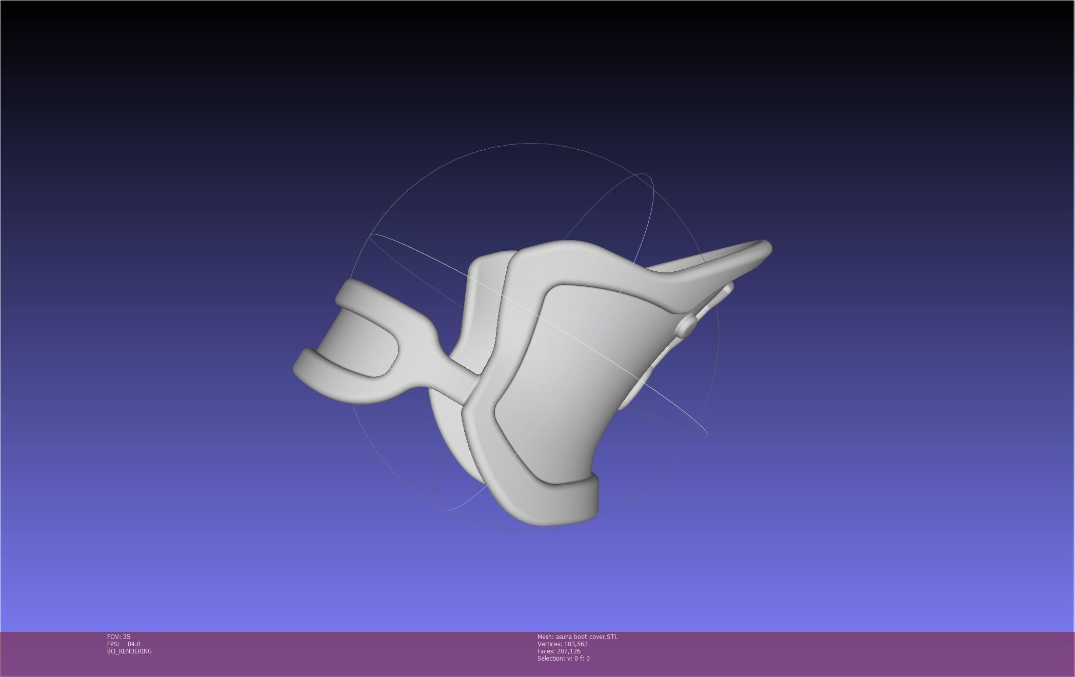 Sword Art Online Asuna Boot Covers Printable Model 3D print model_27