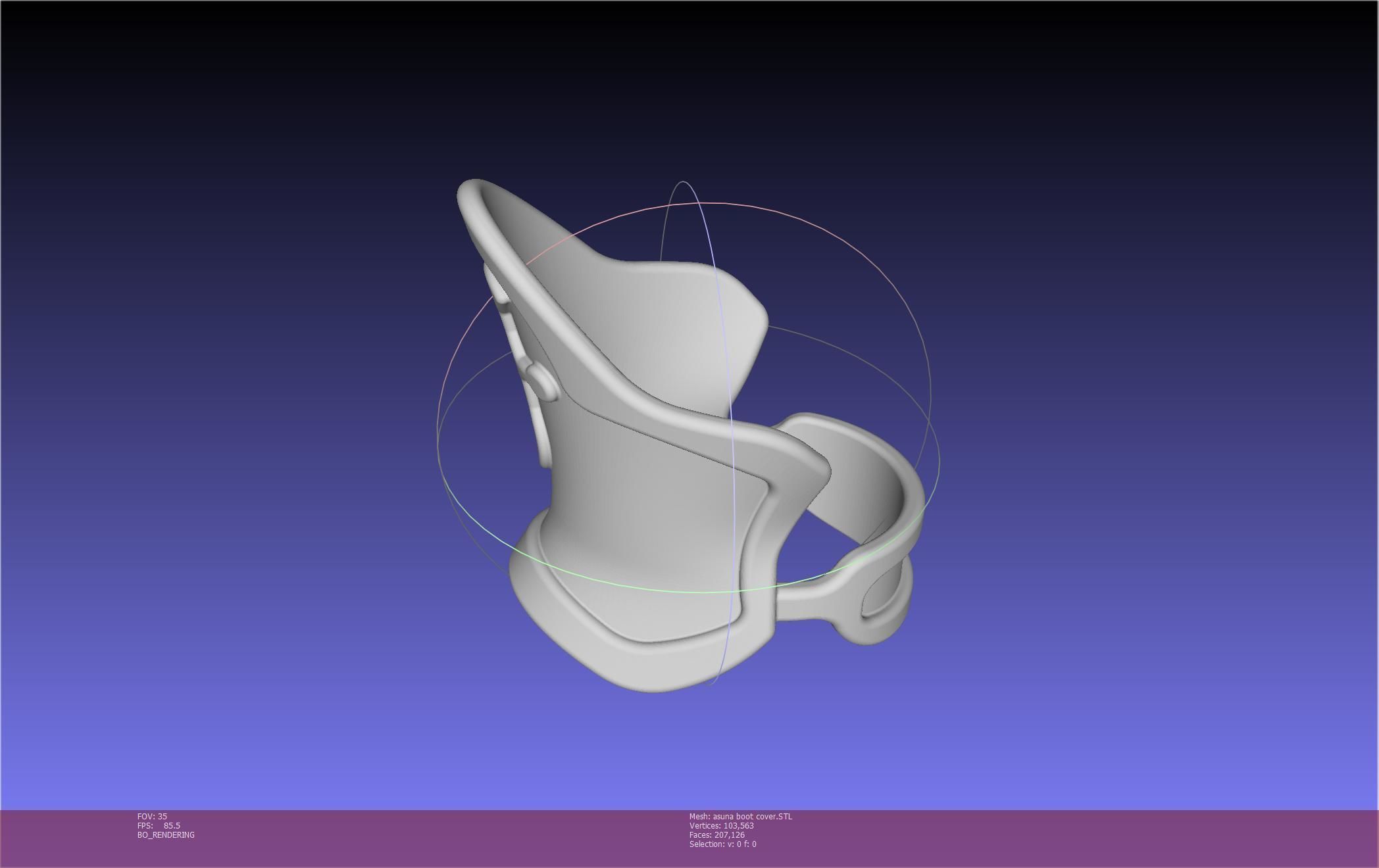 Sword Art Online Asuna Boot Covers Printable Model 3D print model_82