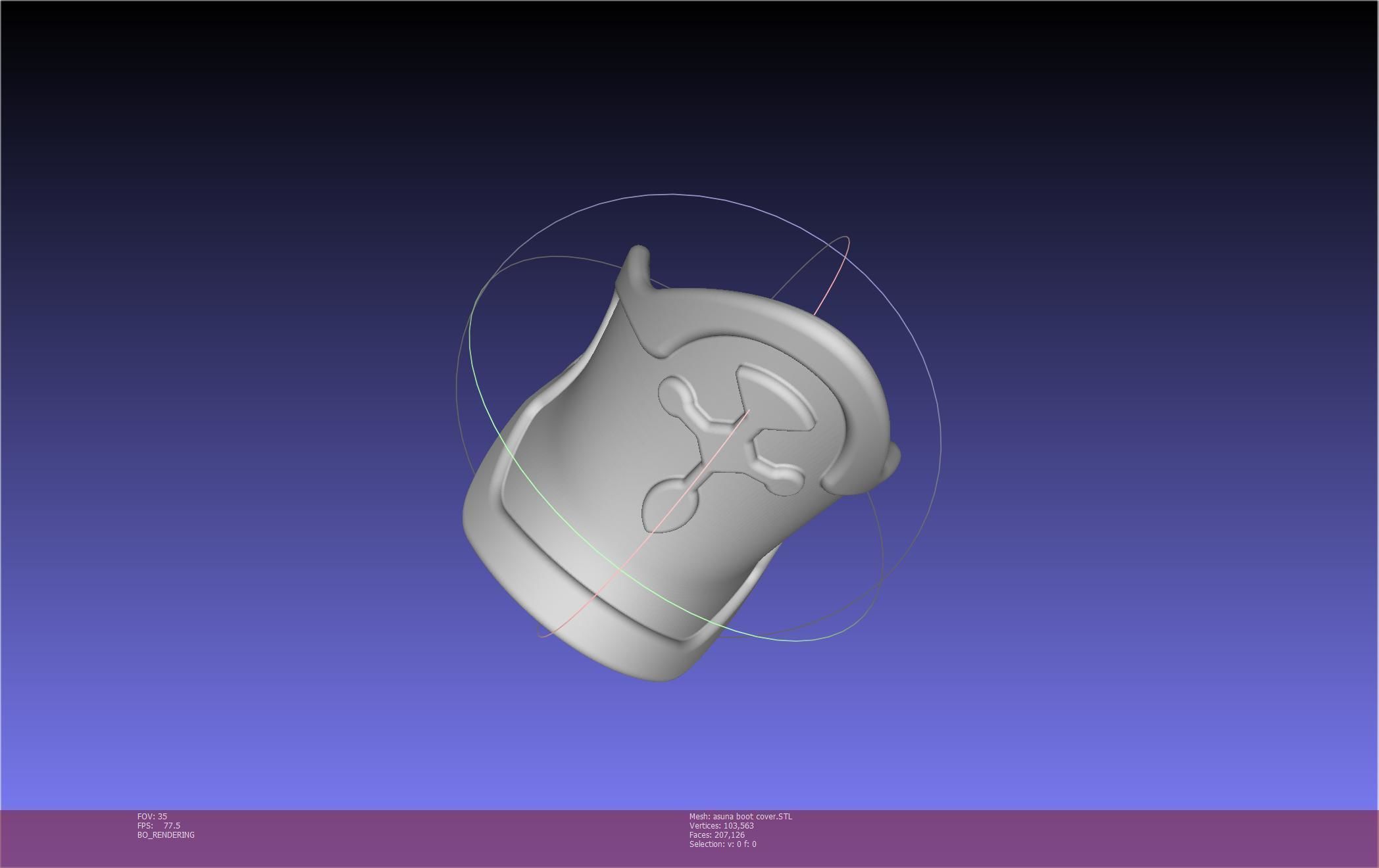 Sword Art Online Asuna Boot Covers Printable Model 3D print model_29