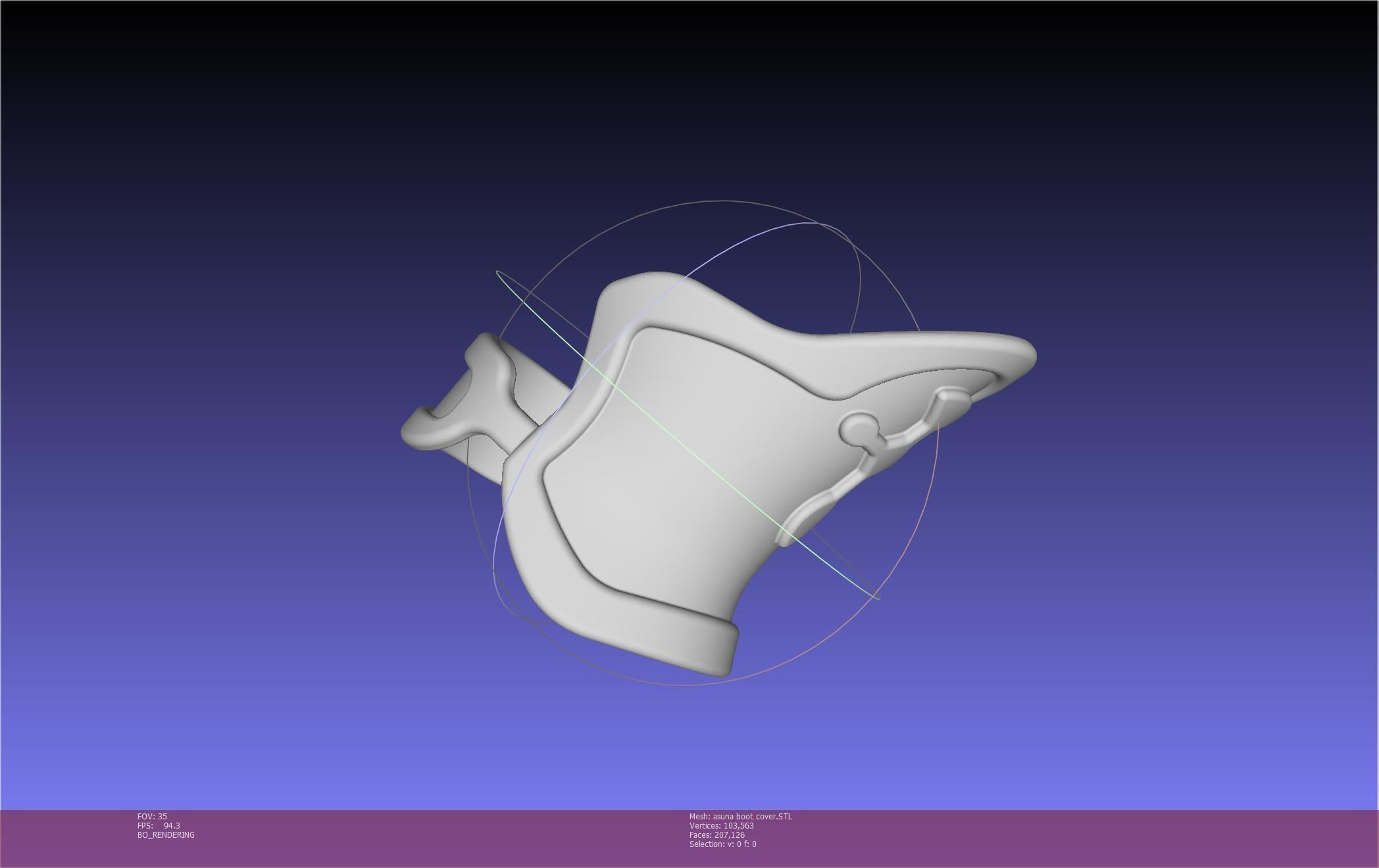 Sword Art Online Asuna Boot Covers Printable Model 3D print model_26