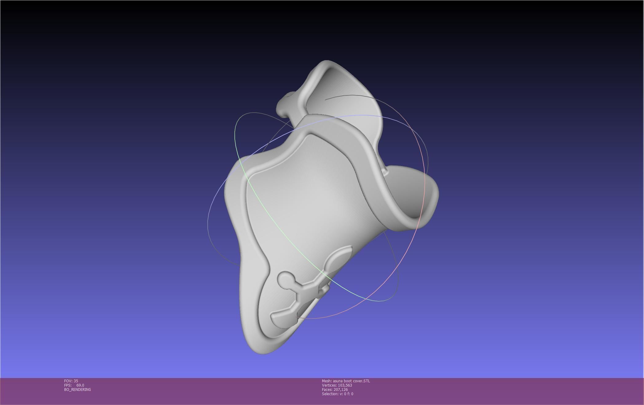 Sword Art Online Asuna Boot Covers Printable Model 3D print model_47