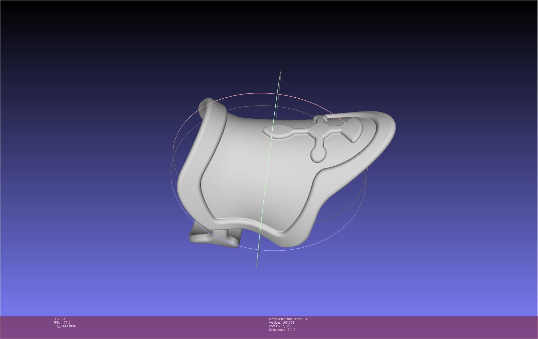 Sword Art Online Asuna Boot Covers Printable Model 3D print model_36