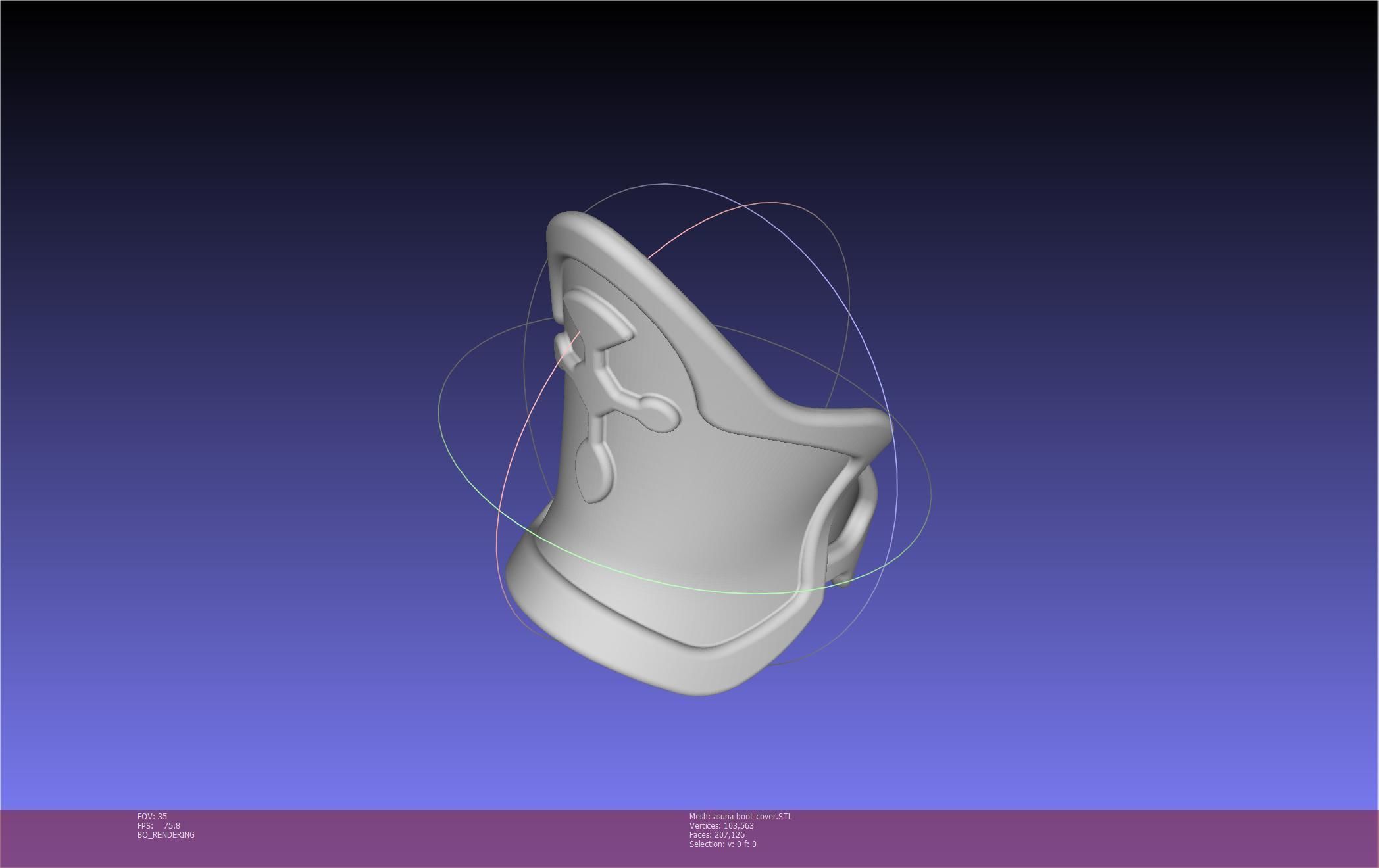 Sword Art Online Asuna Boot Covers Printable Model 3D print model_79