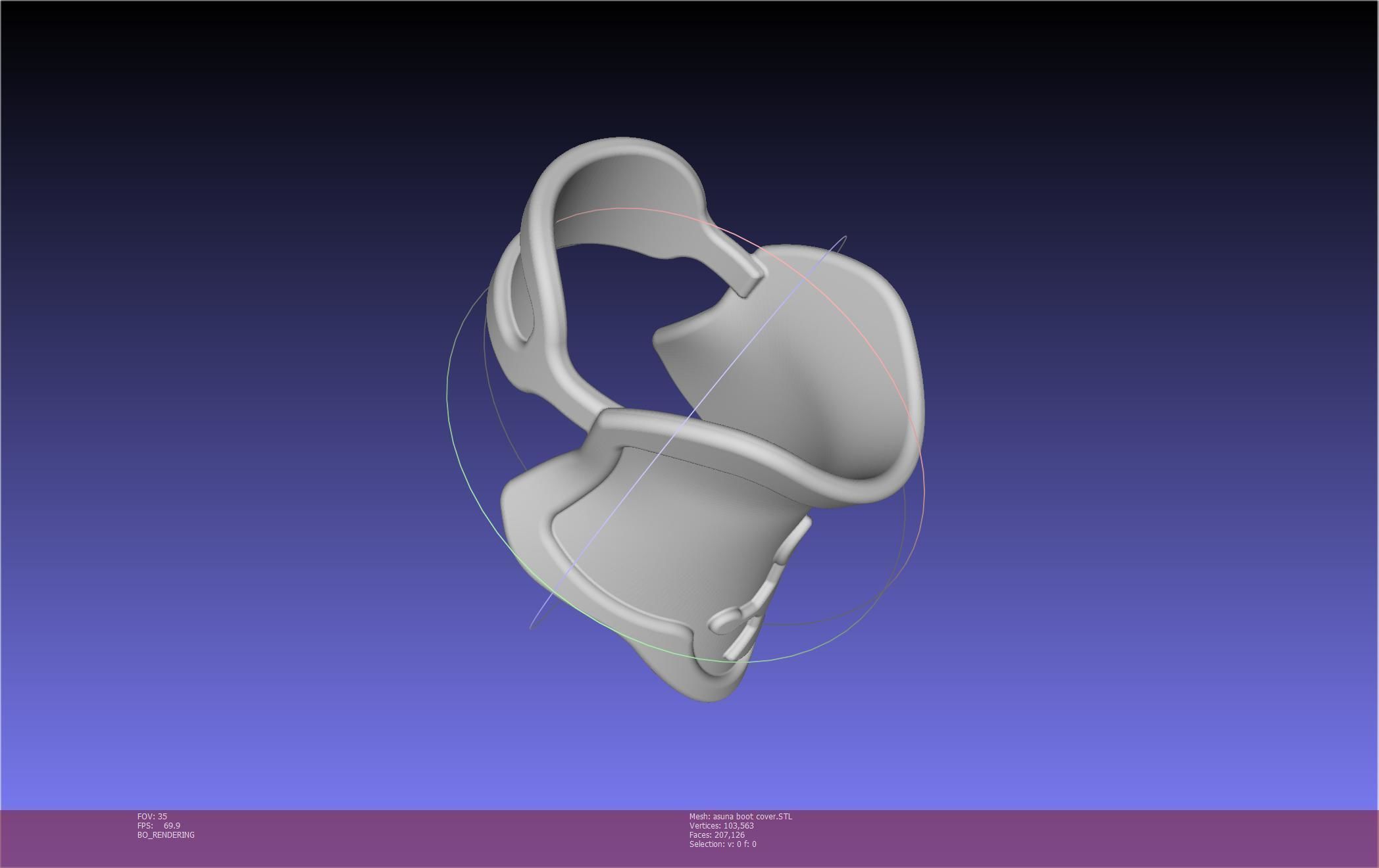 Sword Art Online Asuna Boot Covers Printable Model 3D print model_40