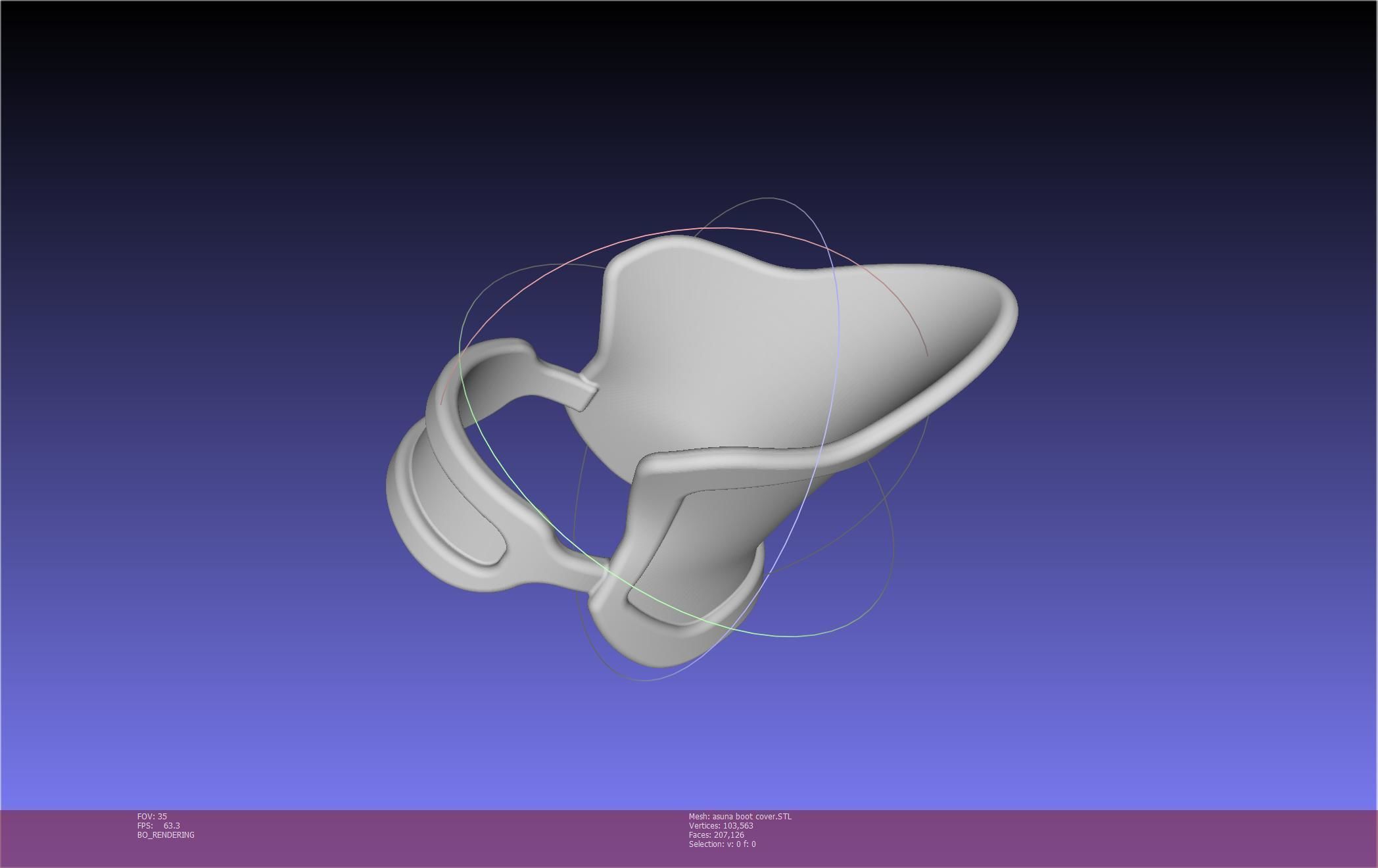 Sword Art Online Asuna Boot Covers Printable Model 3D print model_78