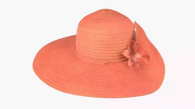Floppy summer woman hat 02