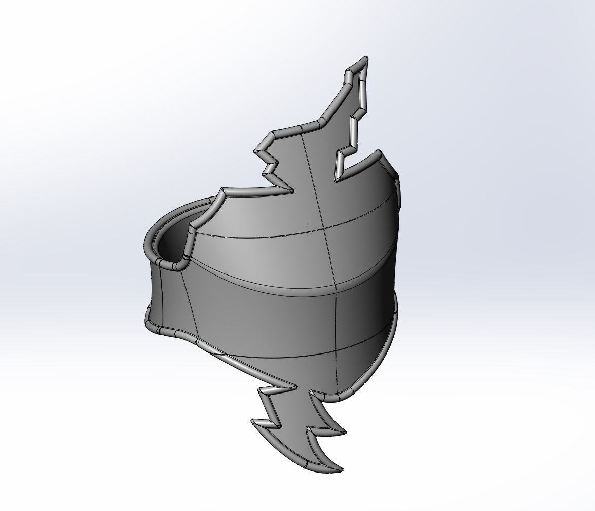 Sword Art Online Konno Yuuki Armor Printable Assembly 3D print model_4