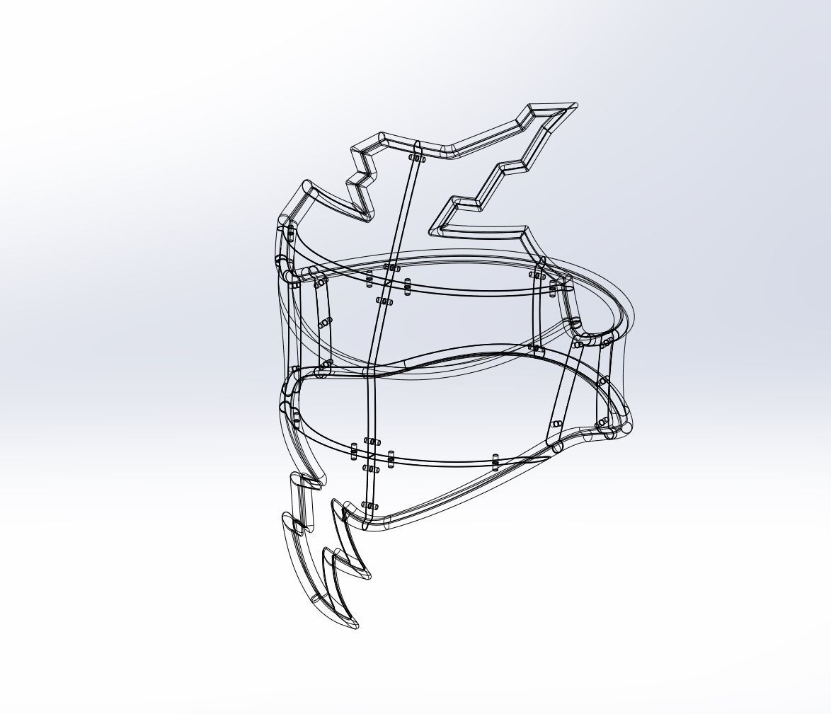 Sword Art Online Konno Yuuki Armor Printable Assembly 3D print model_2