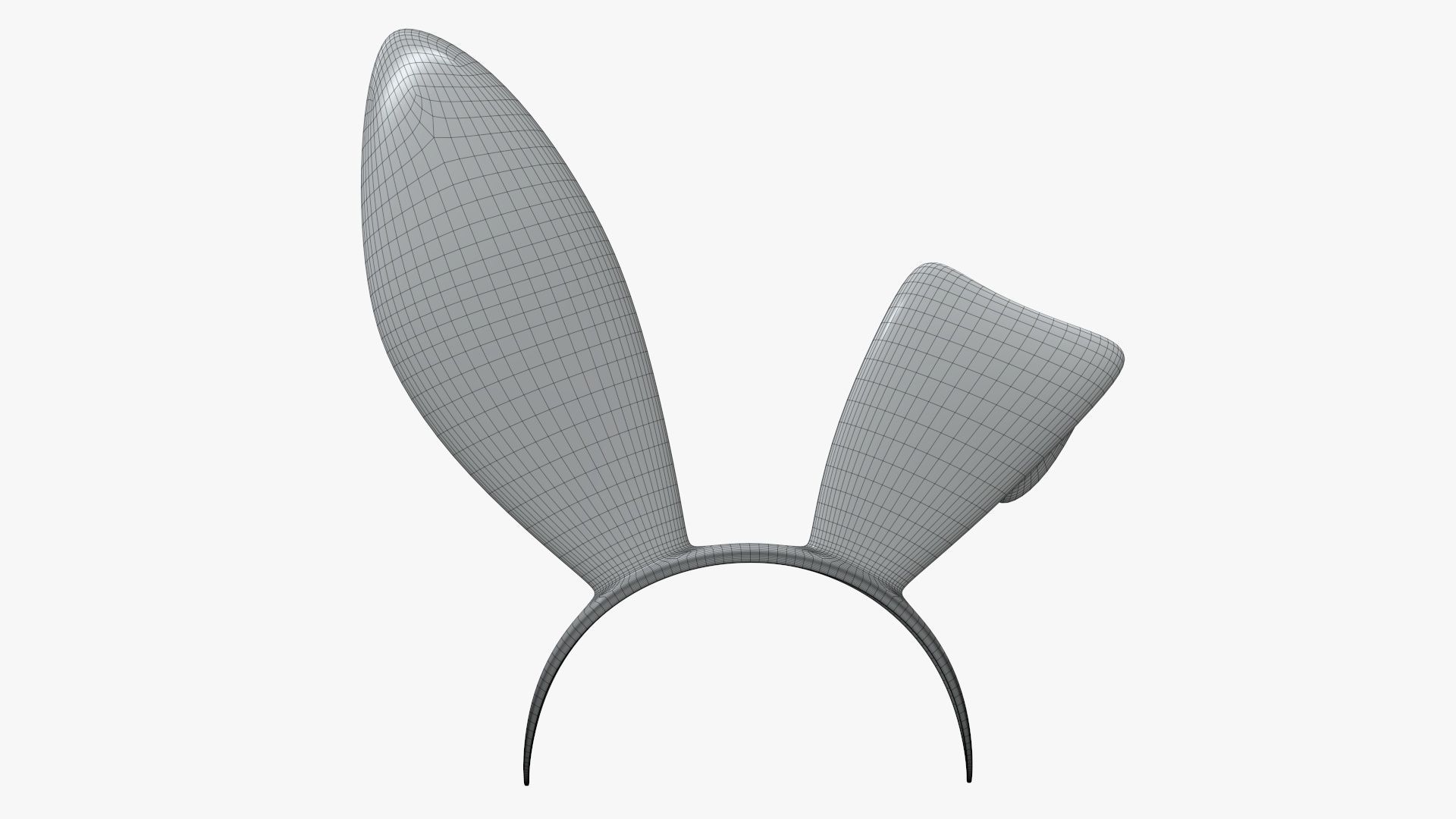 Bunny ears headband 02 3D model_7