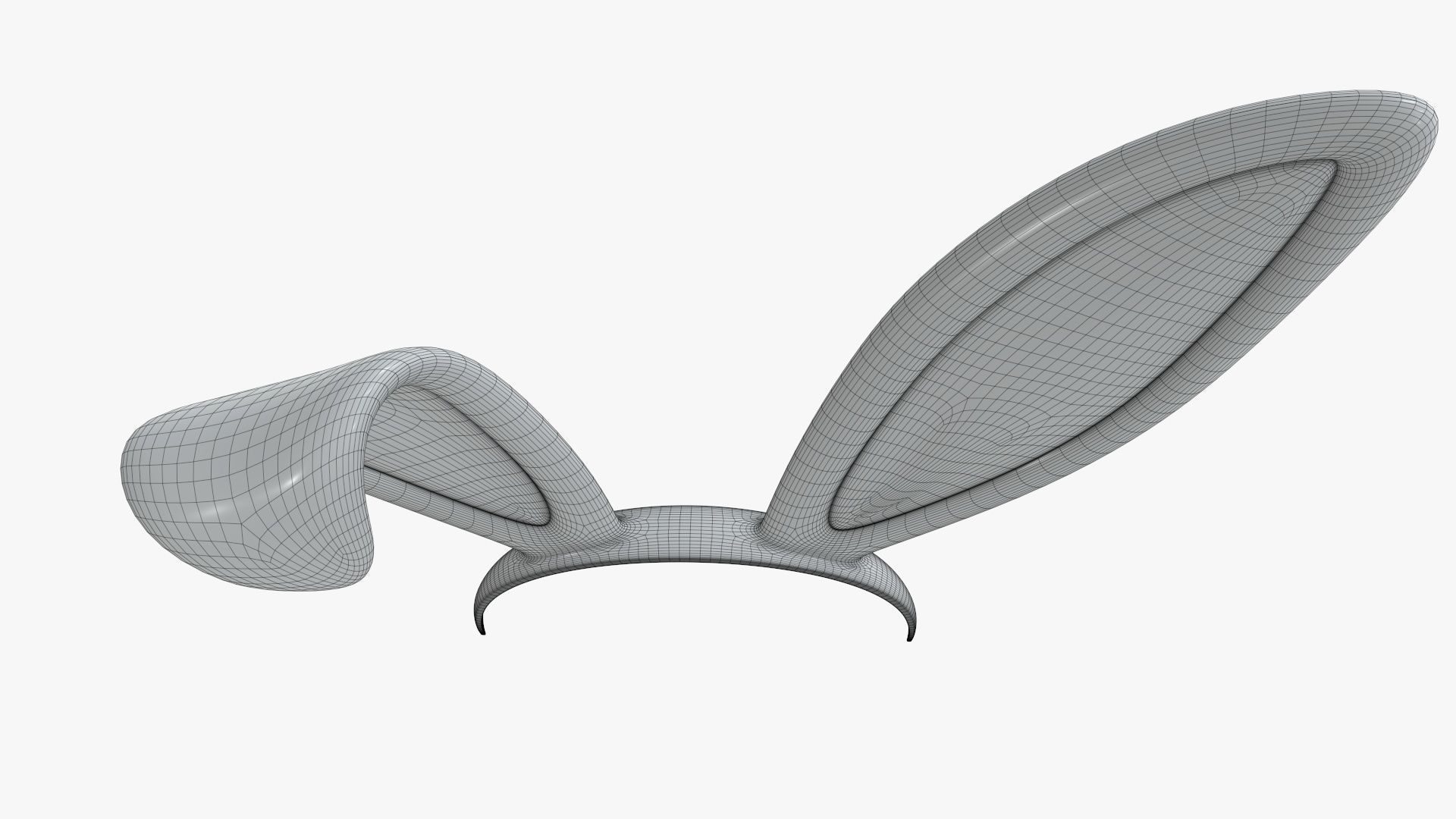 Bunny ears headband 02 3D model_8