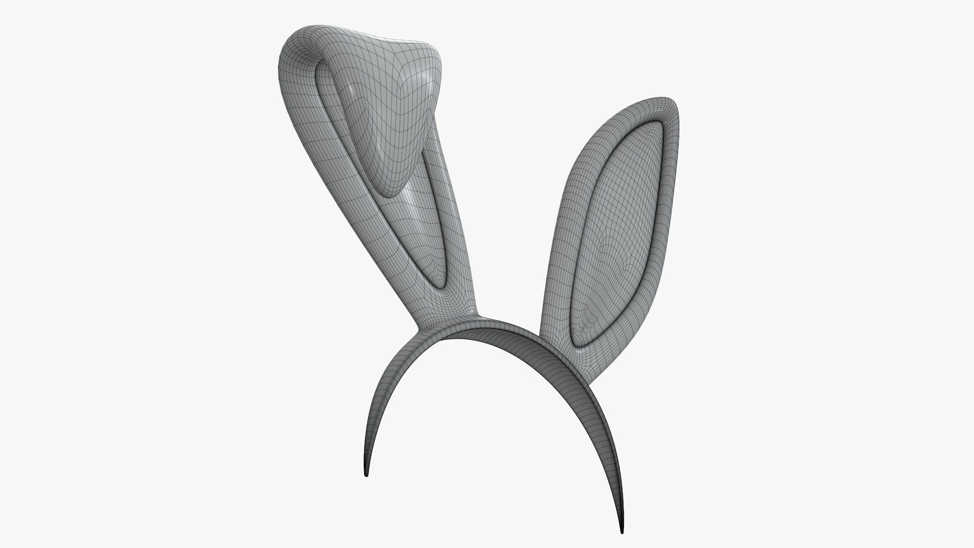 Bunny ears headband 02 3D model_9