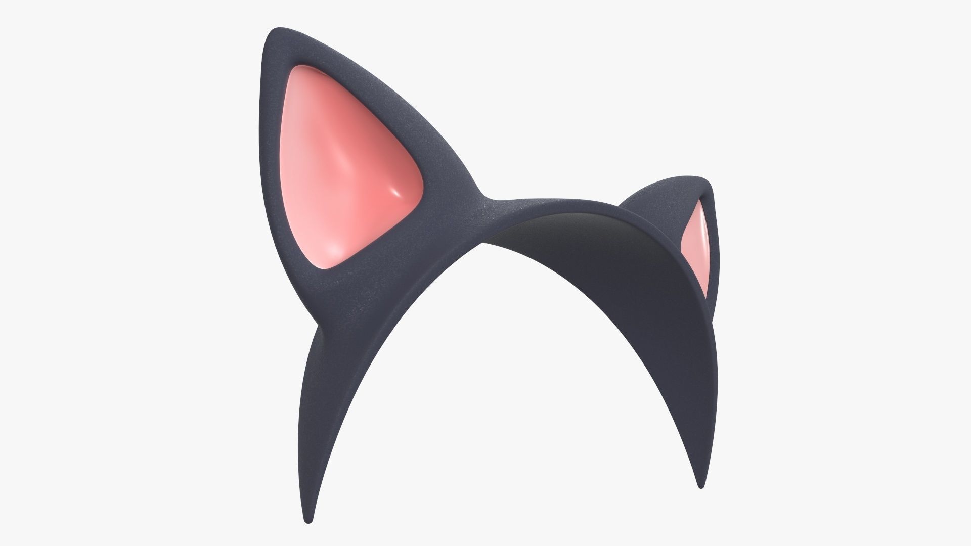 Cat ears headband 01 3D model_4