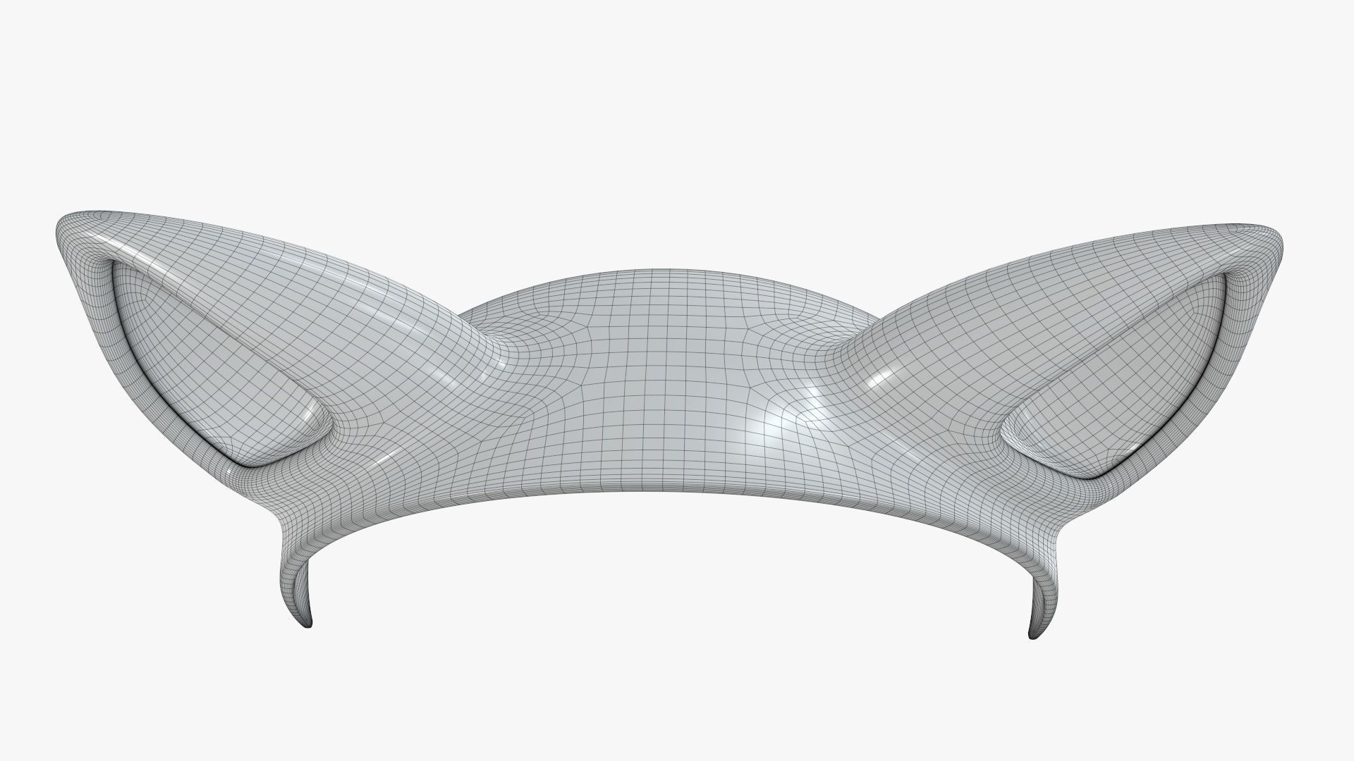 Cat ears headband 01 3D model_8