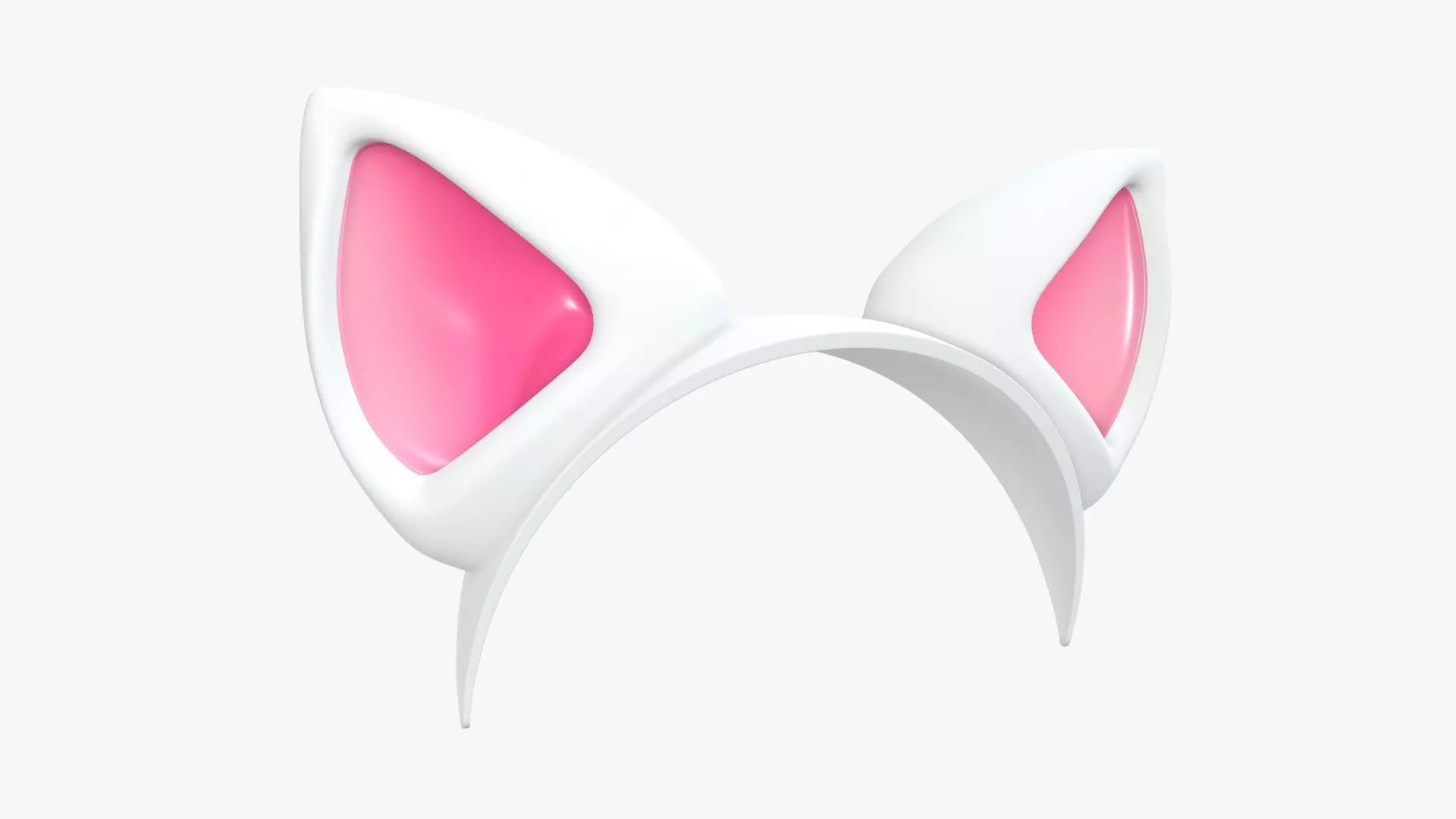 Cat ears headband 02 3D model