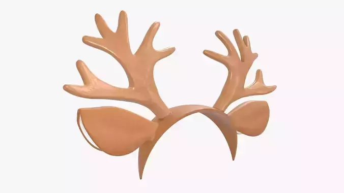 Deer ears and horns headband 01