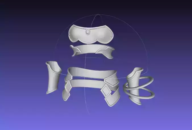 Sword Art Online Alicization Asuna Underworld Armorset 3D print model