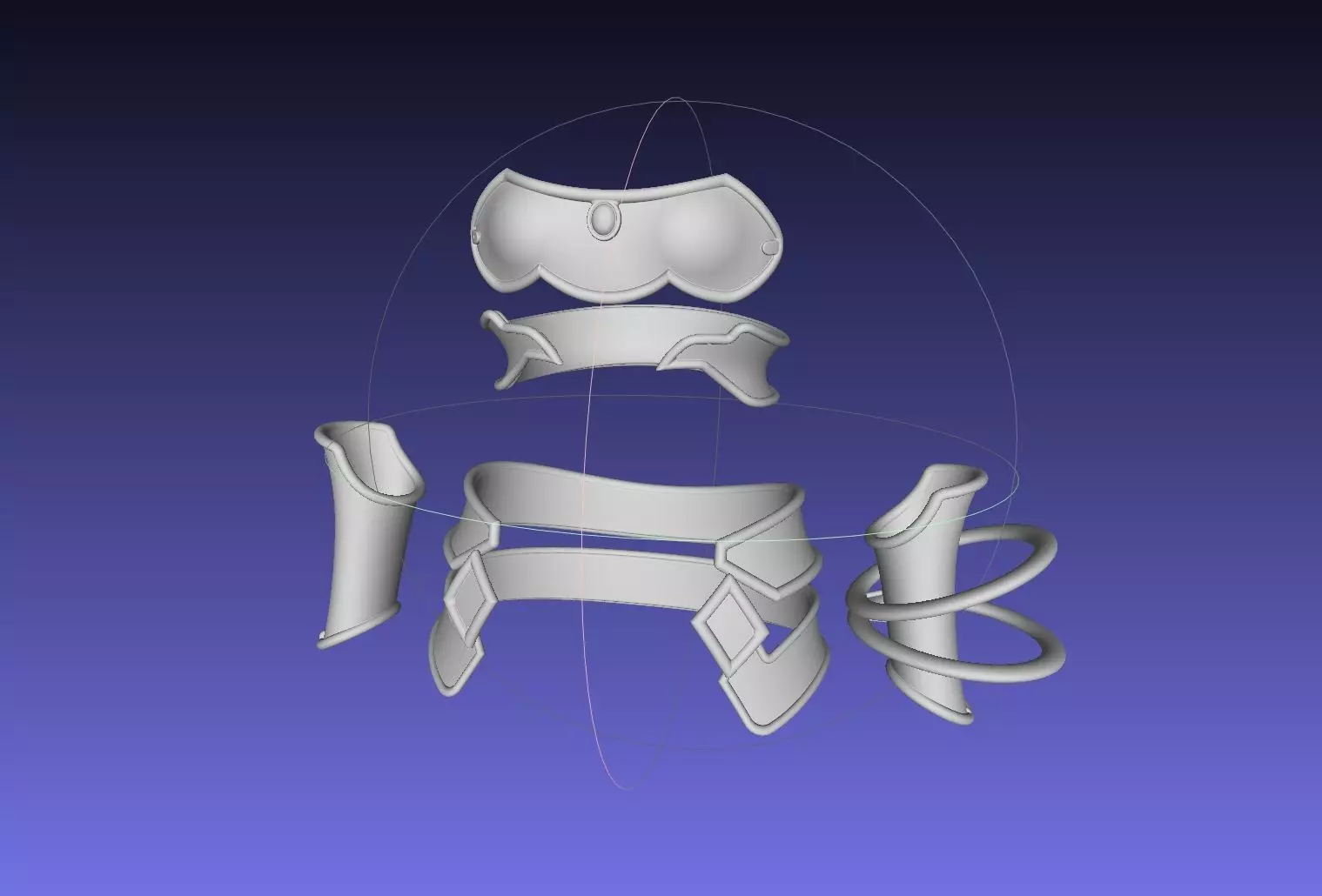 Sword Art Online Alicization Asuna Underworld Armorset 3D print model_0