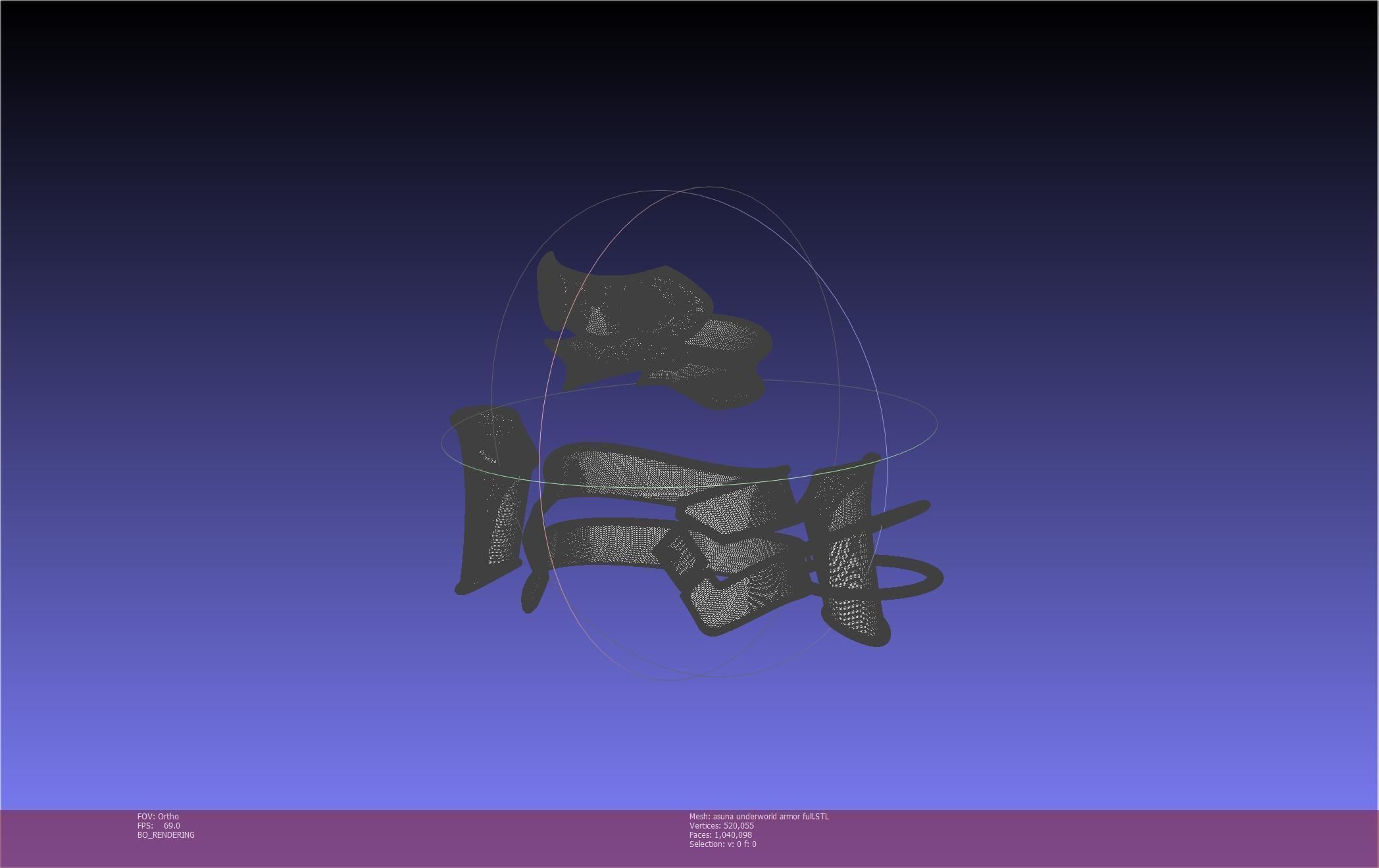 Sword Art Online Alicization Asuna Underworld Armorset 3D print model_4