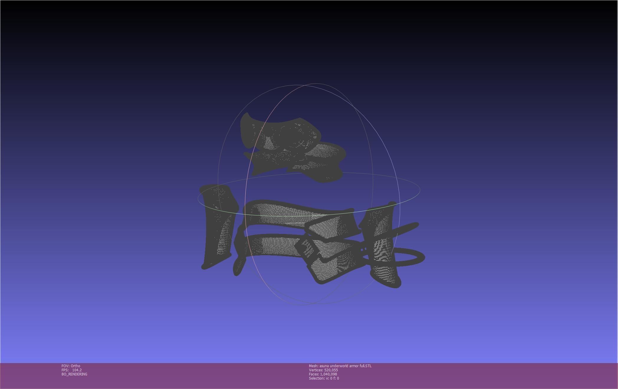 Sword Art Online Alicization Asuna Underworld Armorset 3D print model_8