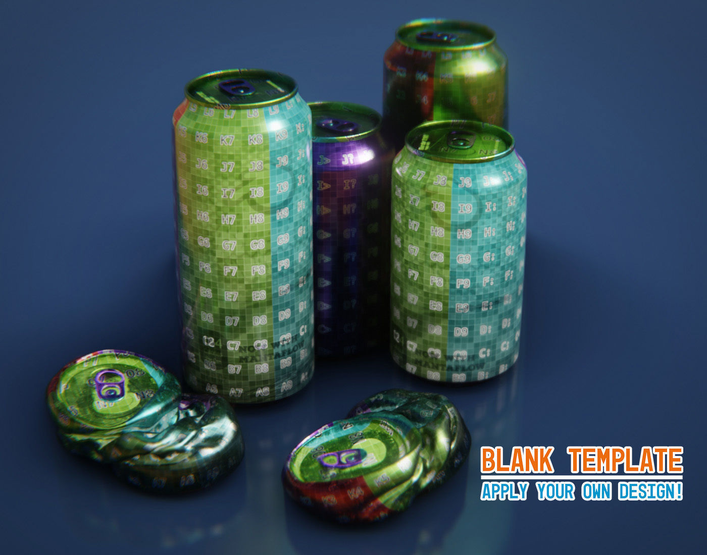 Free Soda Can Templates Free 3D model_1