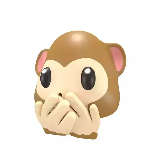 Speak-No-Evil Monkey Face