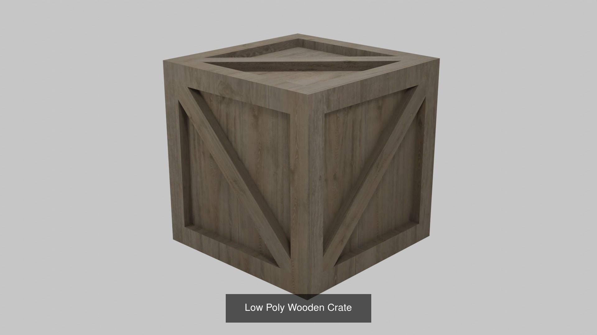 Assorted Low Poly Wooden Crate Collection _14