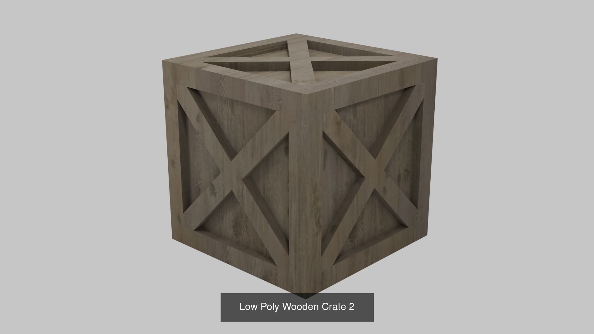 Assorted Low Poly Wooden Crate Collection _15
