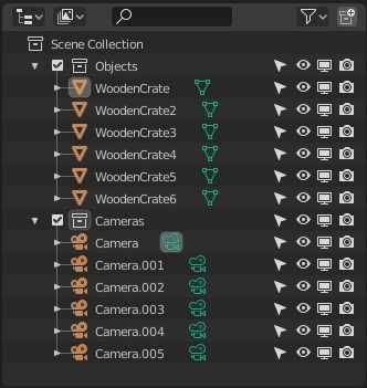 Assorted Low Poly Wooden Crate Collection _22